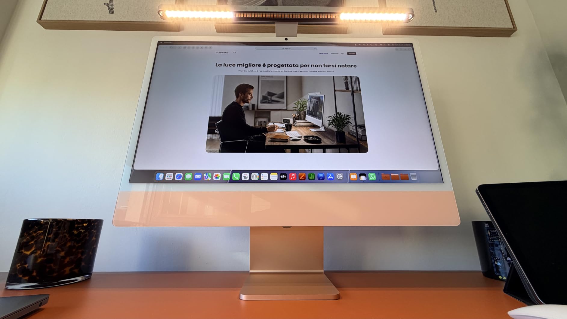 BenQ iScreenBar barre lumineuse iMac magnétique sans reflet