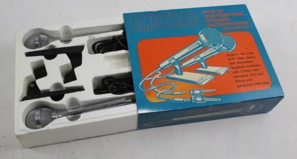 Amstrad Audio DM701 micros dynamiques paire avec pieds