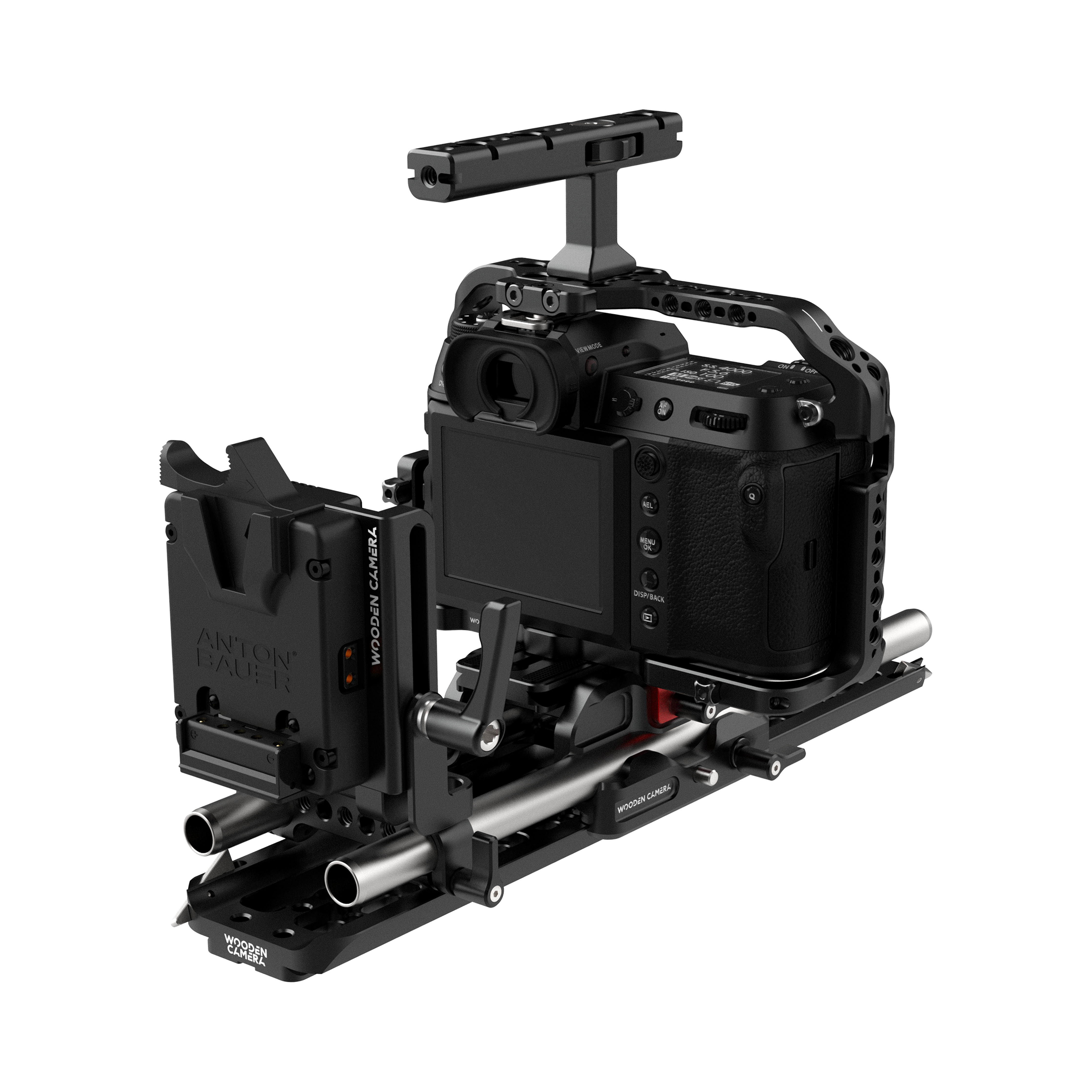 Wooden Camera GFX100S Kit Pro V-Mount cage accessoires