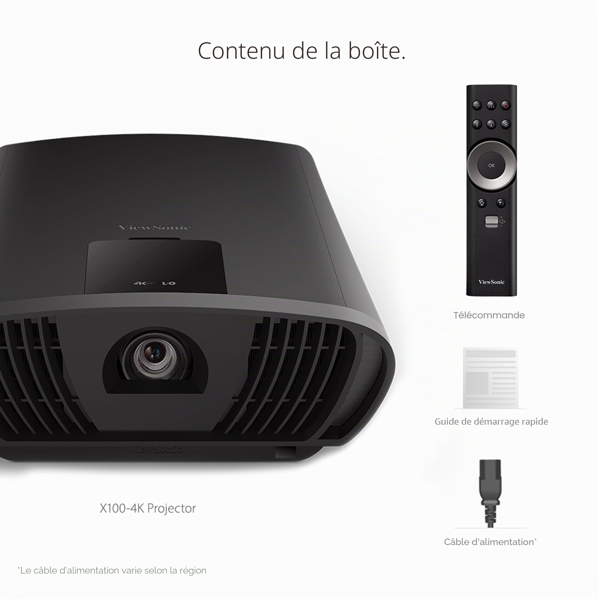 ViewSonic X100-4K vidéoprojecteur UHD LED HDR 20dB