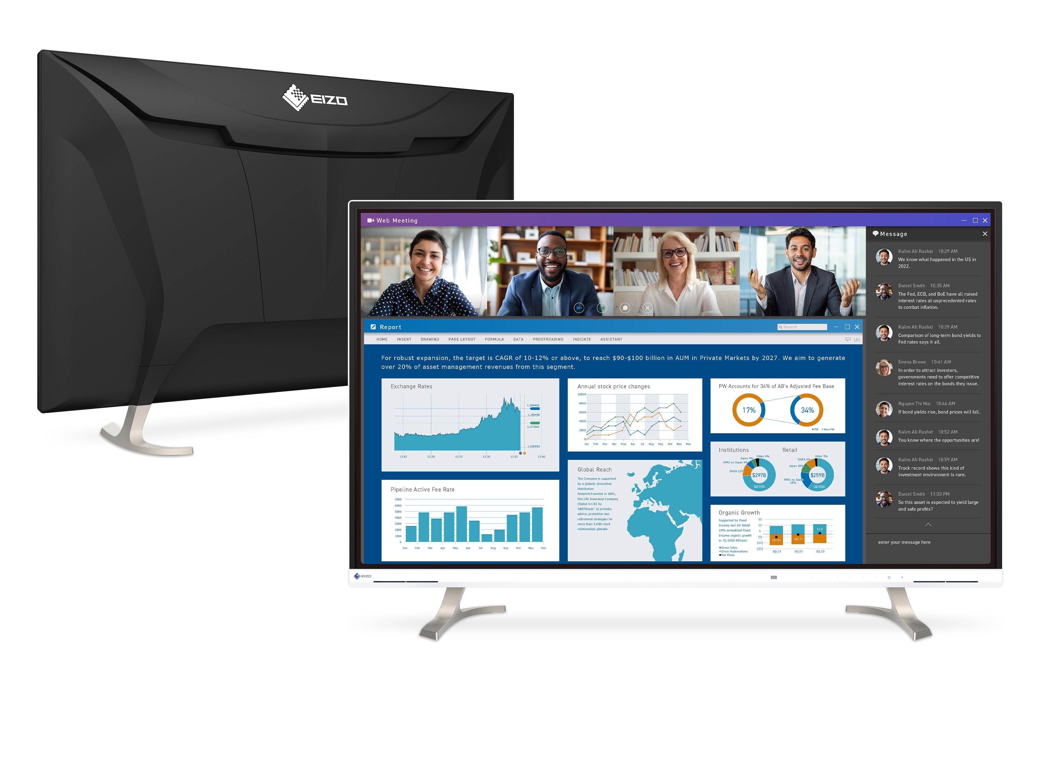 EIZO FlexScan EV4340X moniteur 42,5" 4K UHD Noir