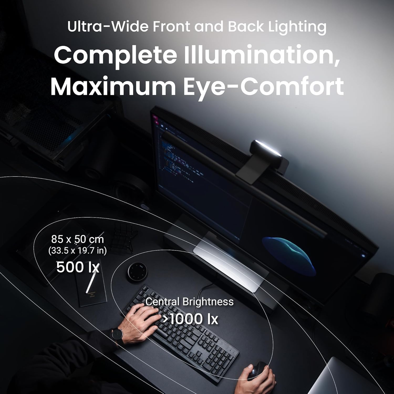 BenQ ScreenBar Halo 2 barre écran LED avant arrière