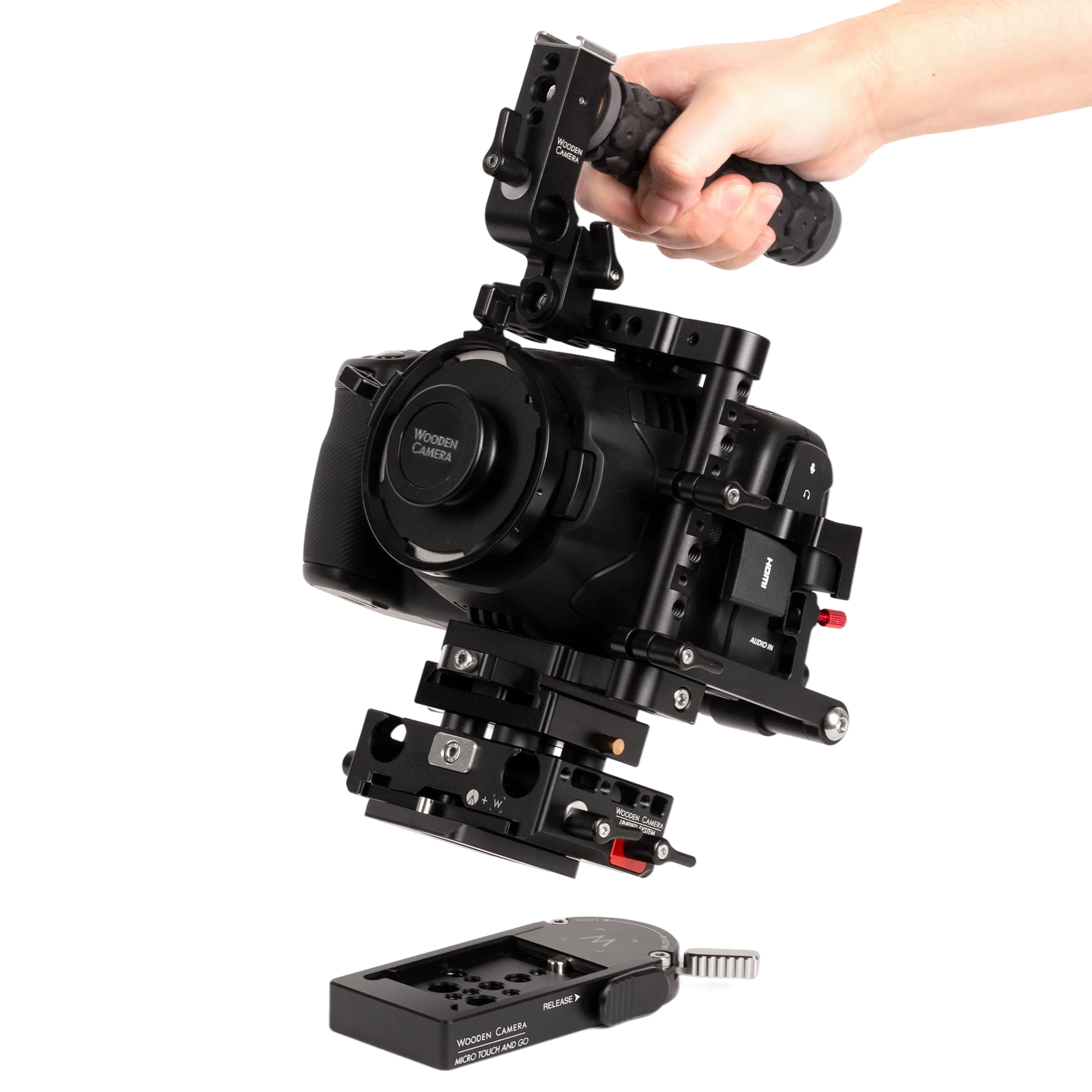 Wooden Camera Micro Touch and Go Sachtler platine rapide