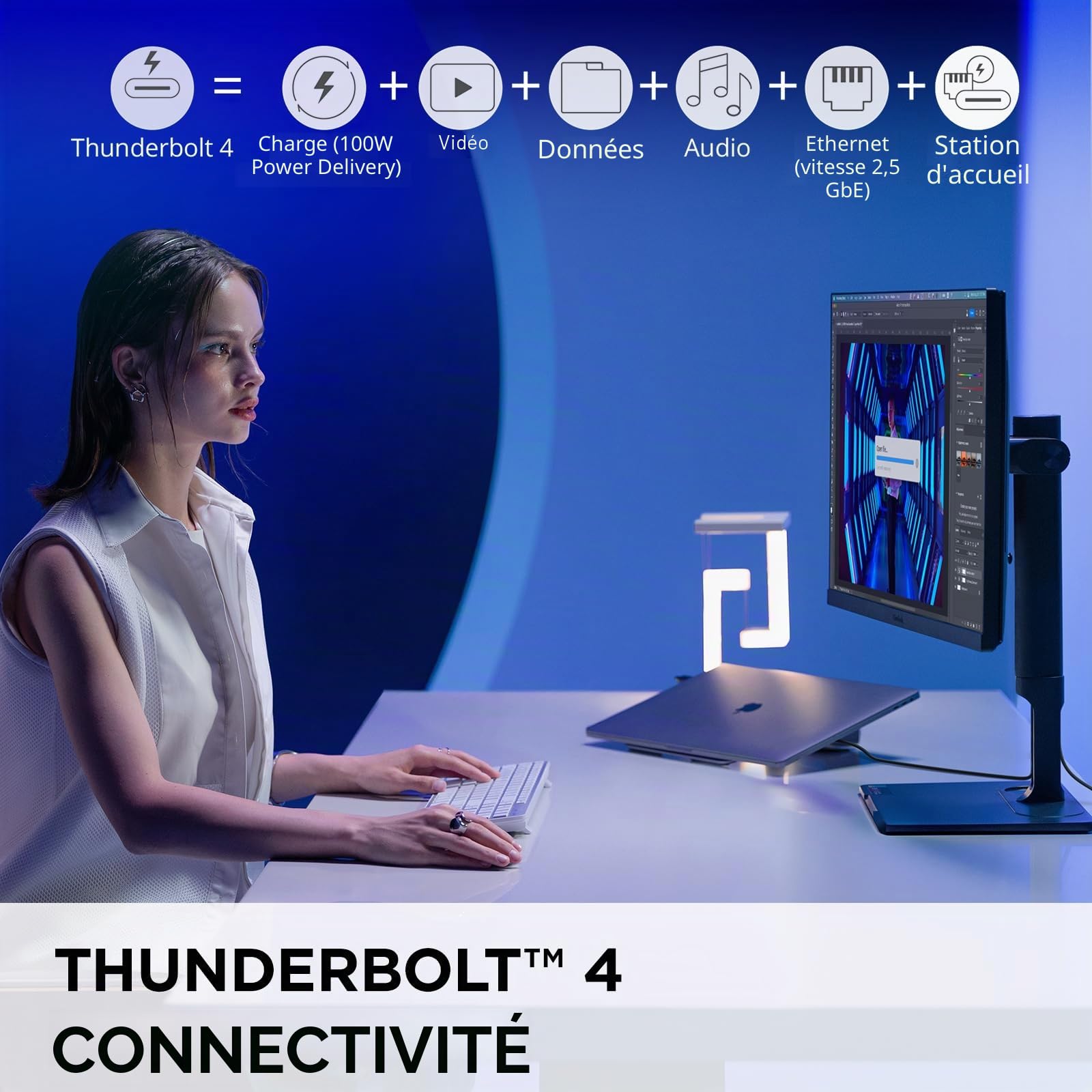 ViewSonic VP2776T-4K moniteur pro 27 pouces 4K Thunderbolt