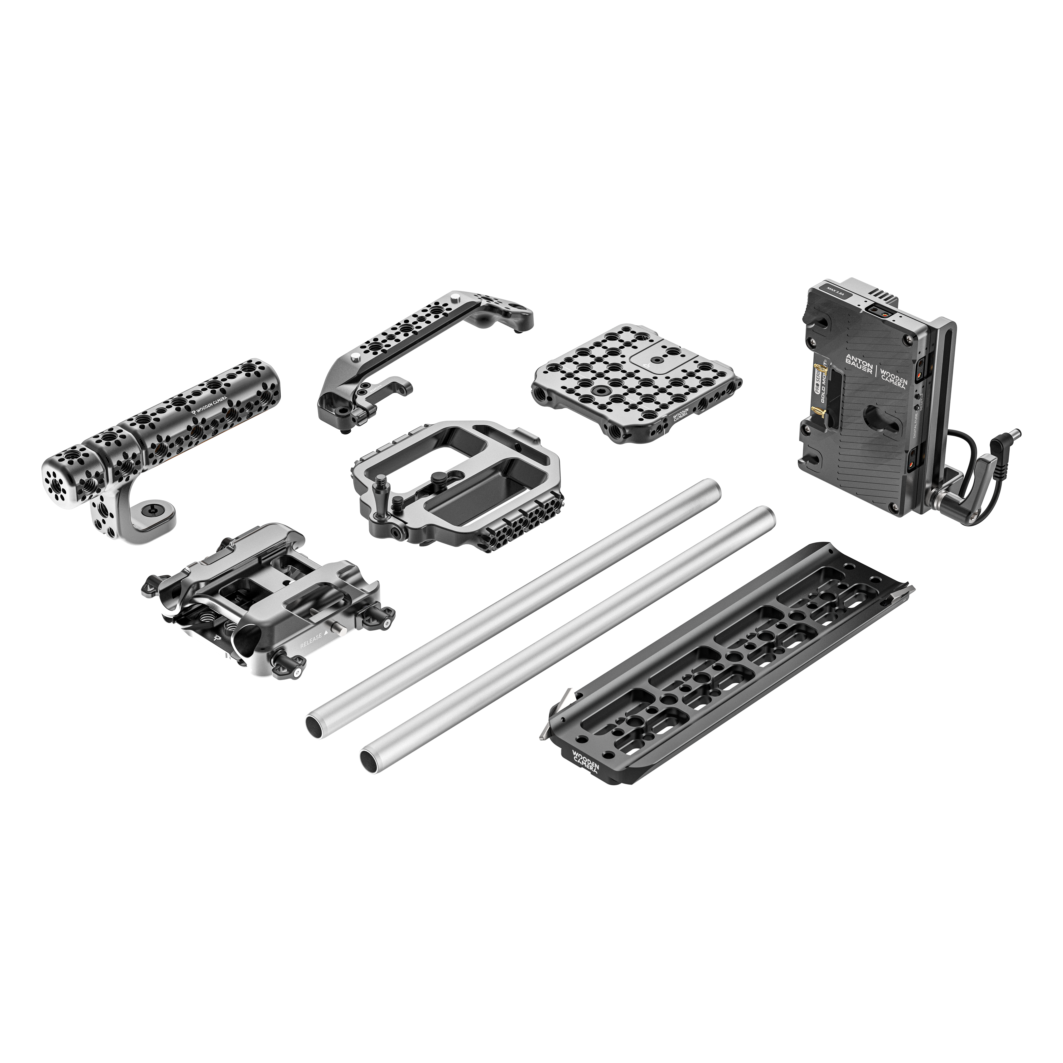 Wooden Camera Elite Kit Canon EOS C80 cage Gold Mount V-Mount