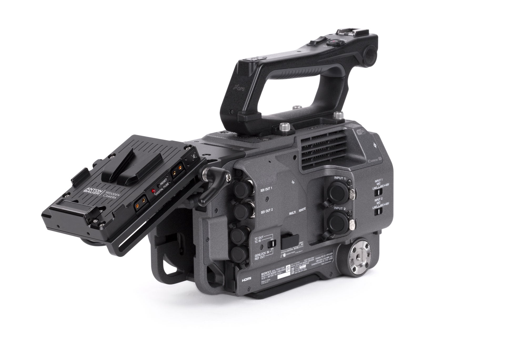 Wooden Camera Power Battery Slide Pro V-Mount plaque Sony FX9