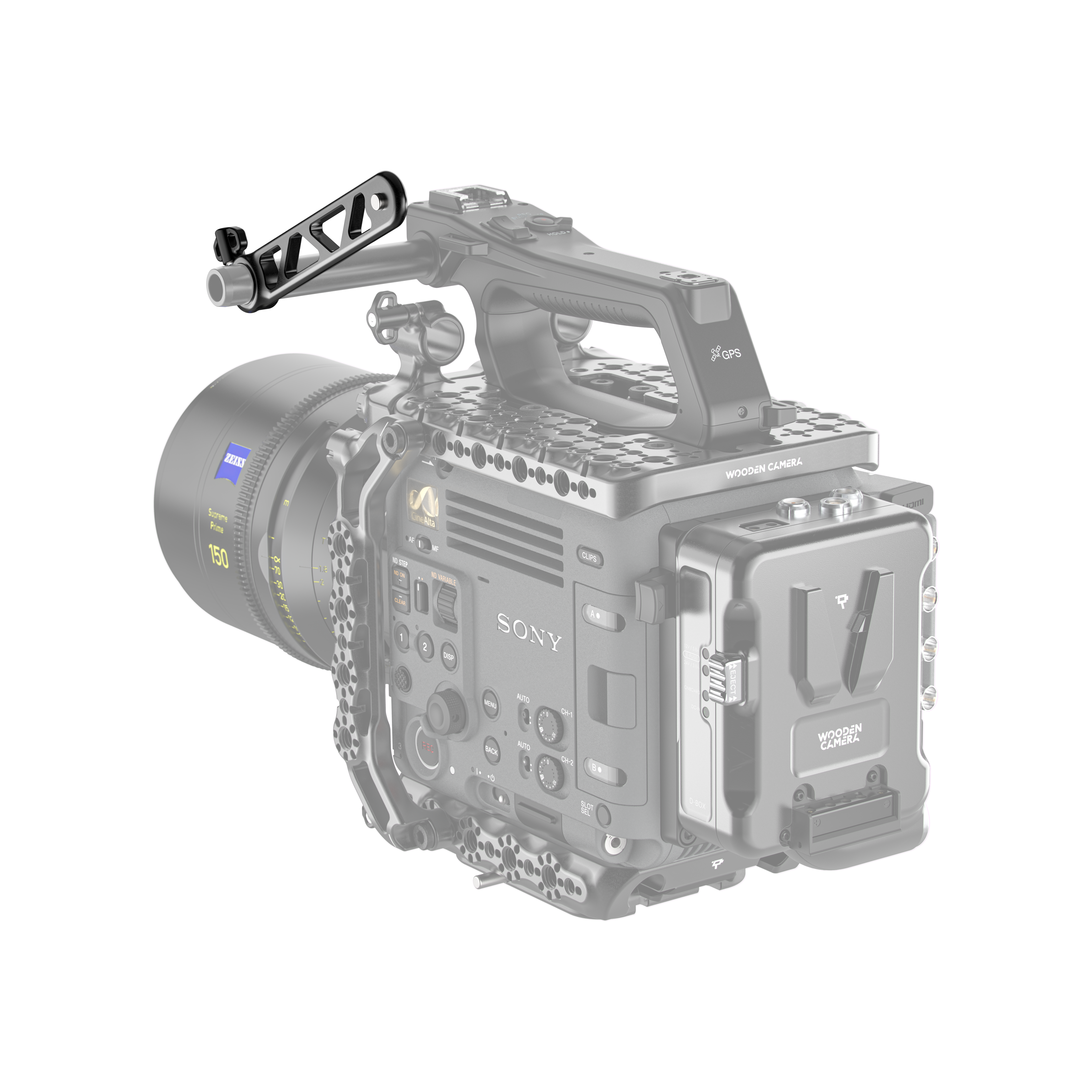 Wooden Camera 15mm EVF Rail Extension viseur tige 15 mm