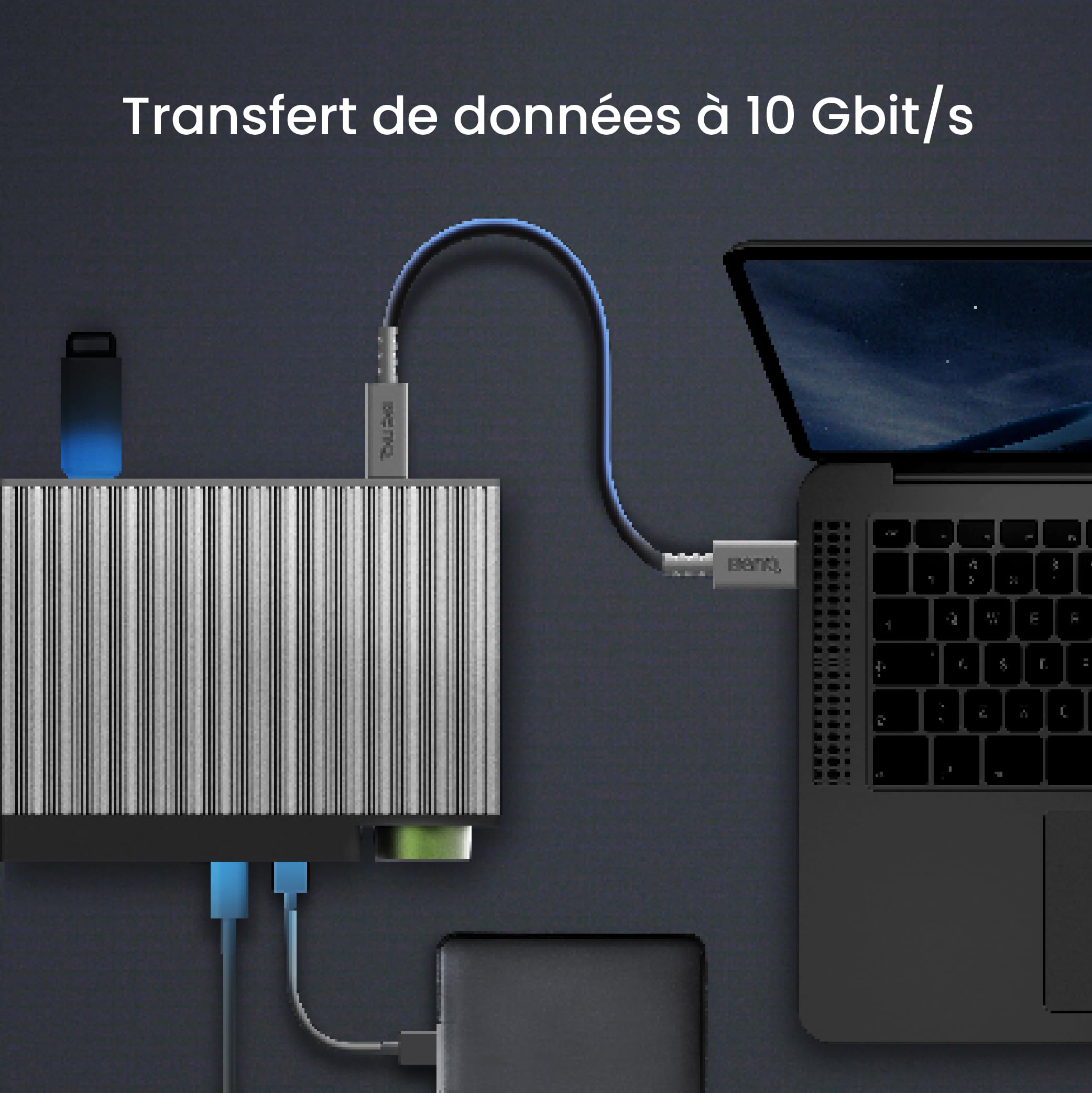 BenQ beCreatus DP1310 dock USB-C 13-en-1 HDMI 4K