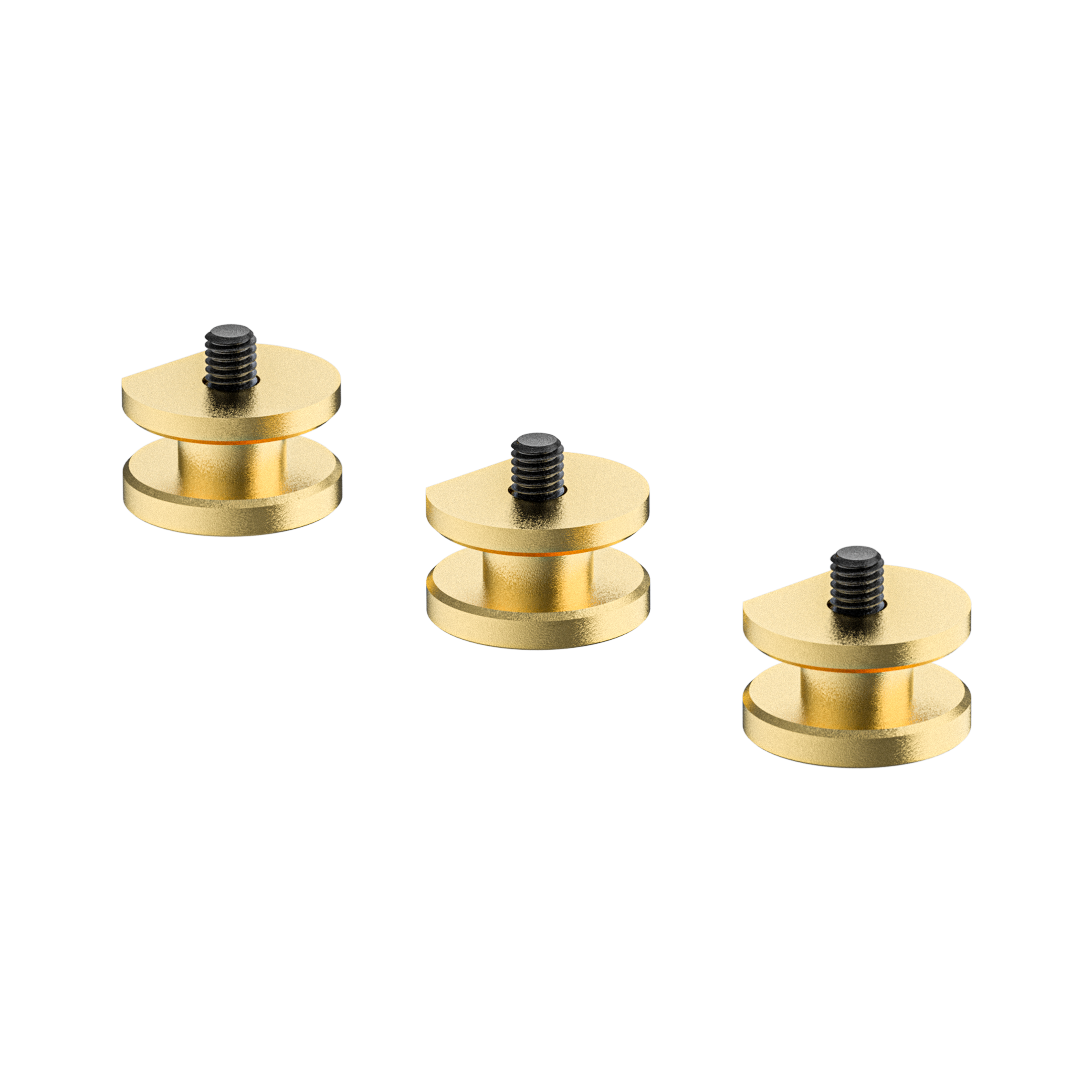 Wooden Camera Power Gold Mount Stud plots x3 batterie