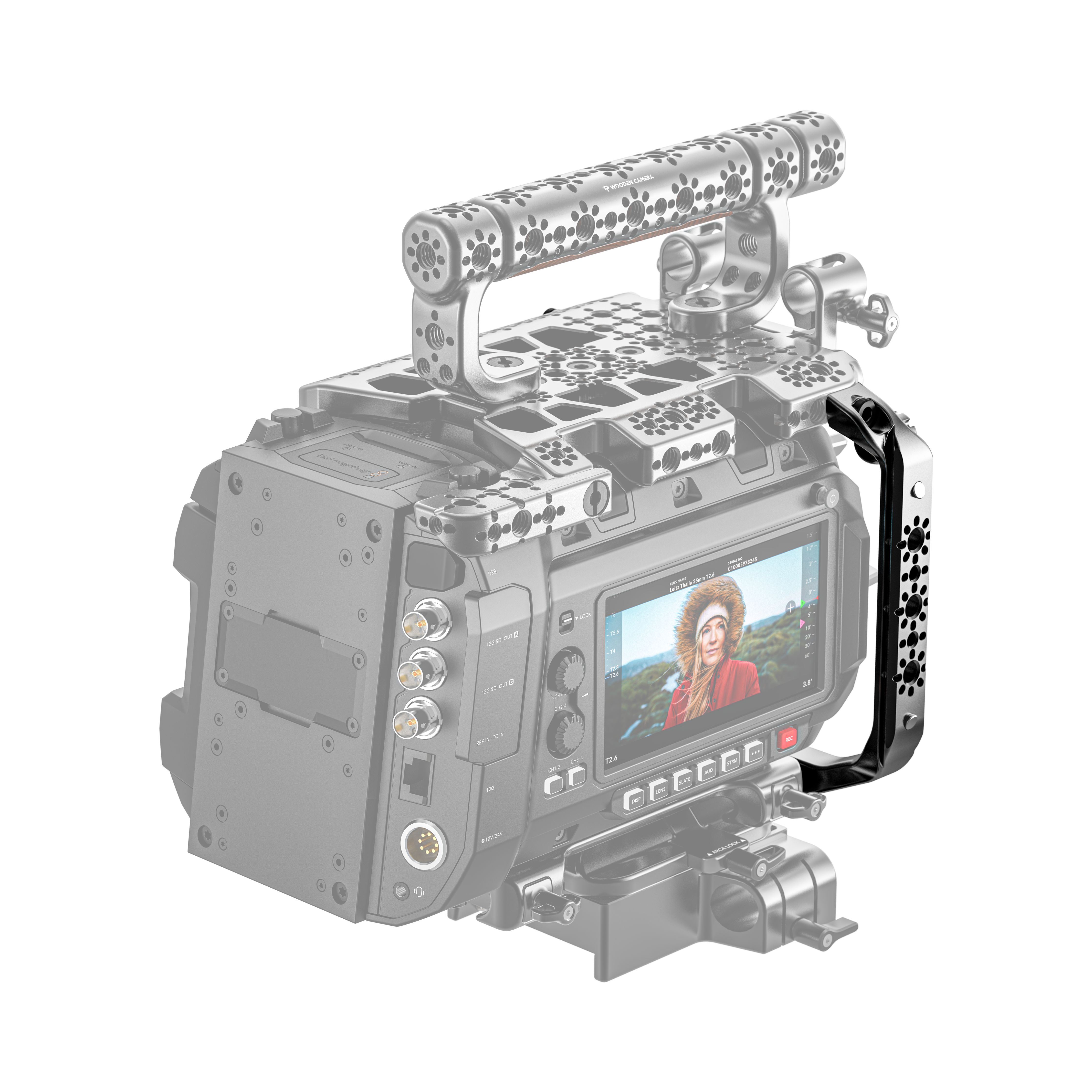 Wooden Camera Side Rail Kit Blackmagic URSA Cine 12K 17K