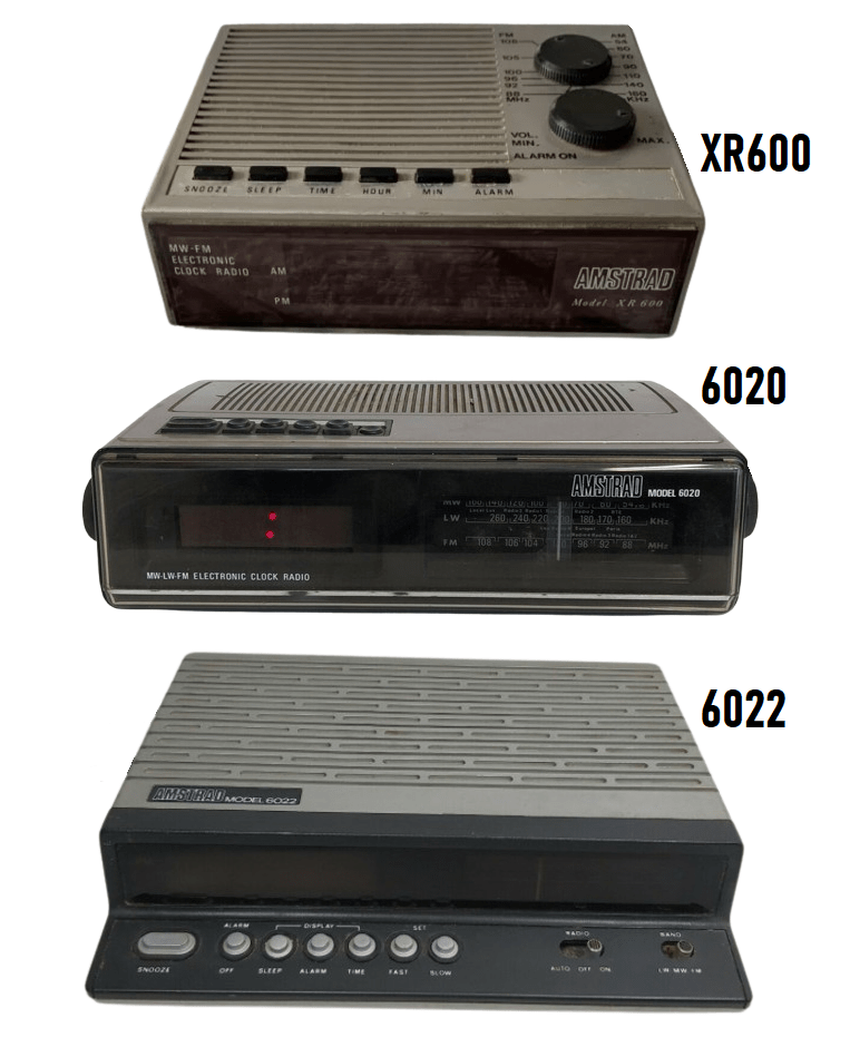 Amstrad Audio 6020 6022 6024 XR600 CT1 radio-réveil