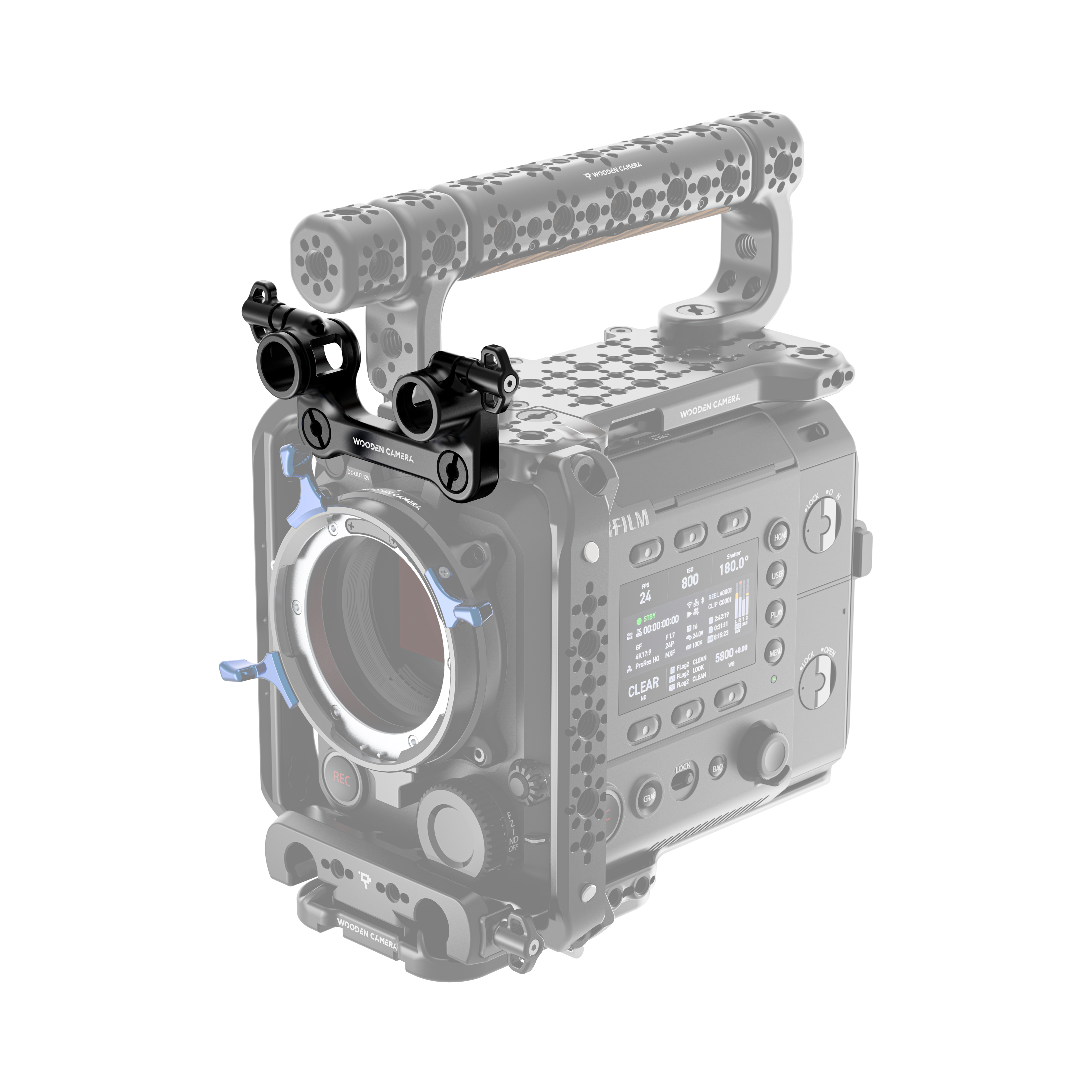 Wooden Camera Top Plate Dual Rod Clamp Avant 15mm