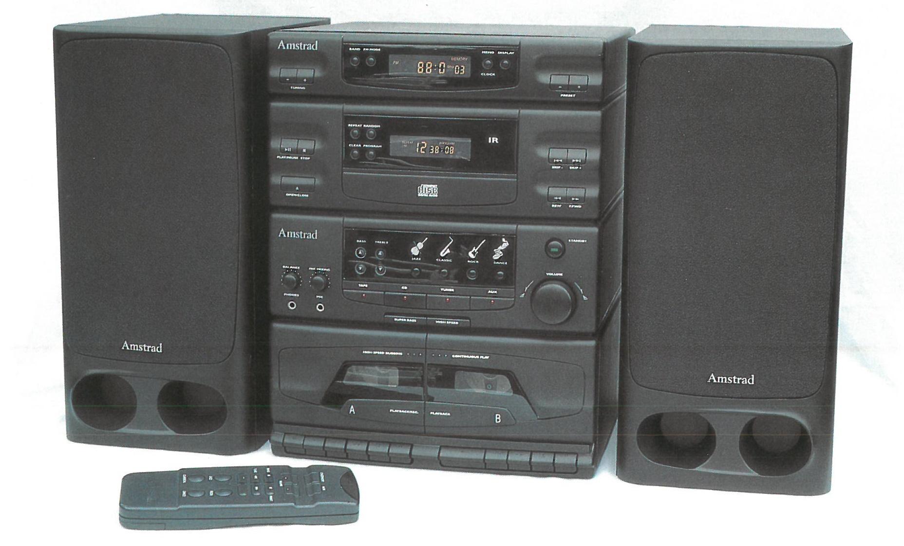 Amstrad Mini MN2000 MN3000 MN6000 mini-chaîne avec enceintes