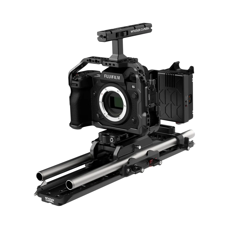 Wooden Camera Fujifilm X-H2S X-H2 Kit Pro V-Mount cage rig