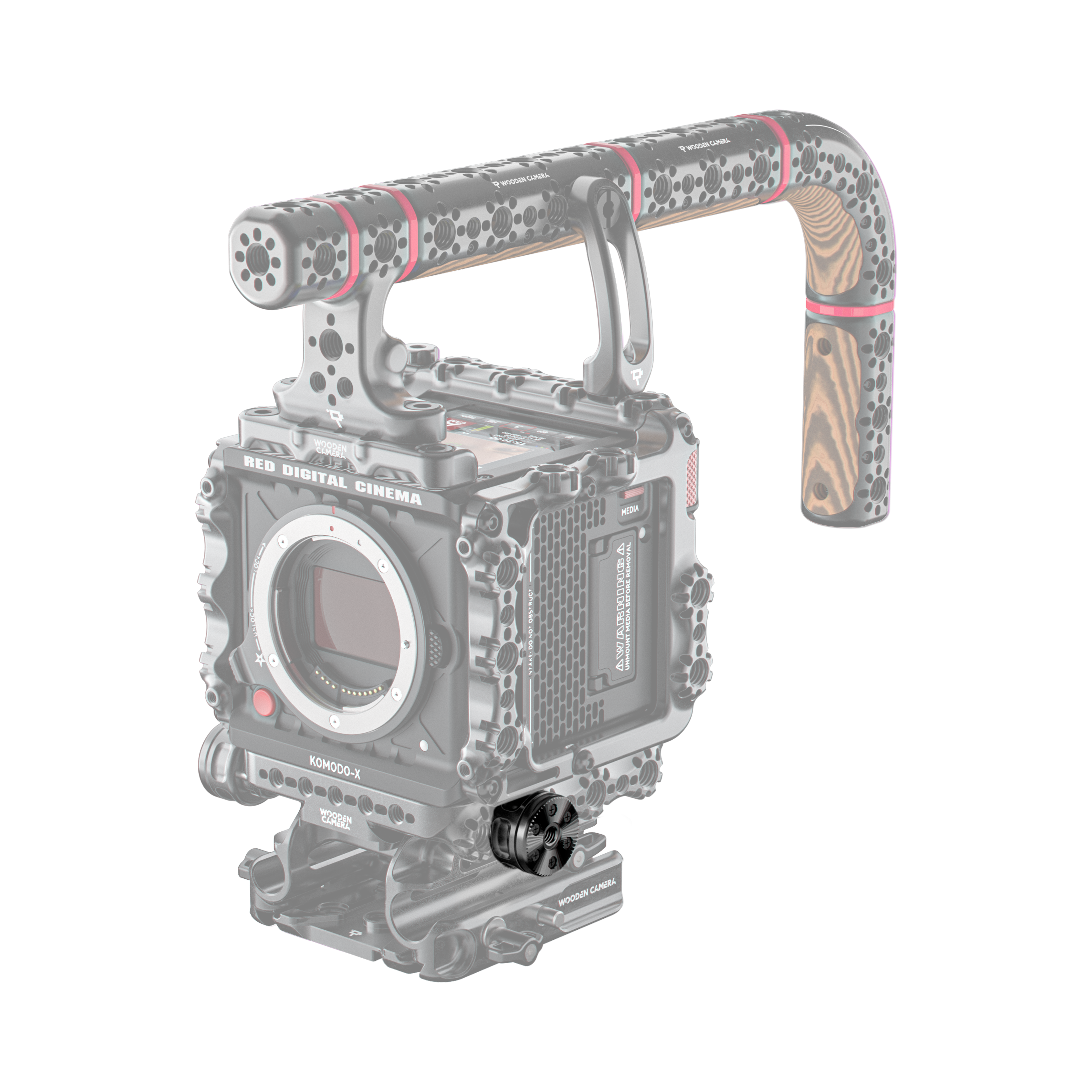 Wooden Camera Camera Support Rosette 25mm 1/4"-20 anti-rotation