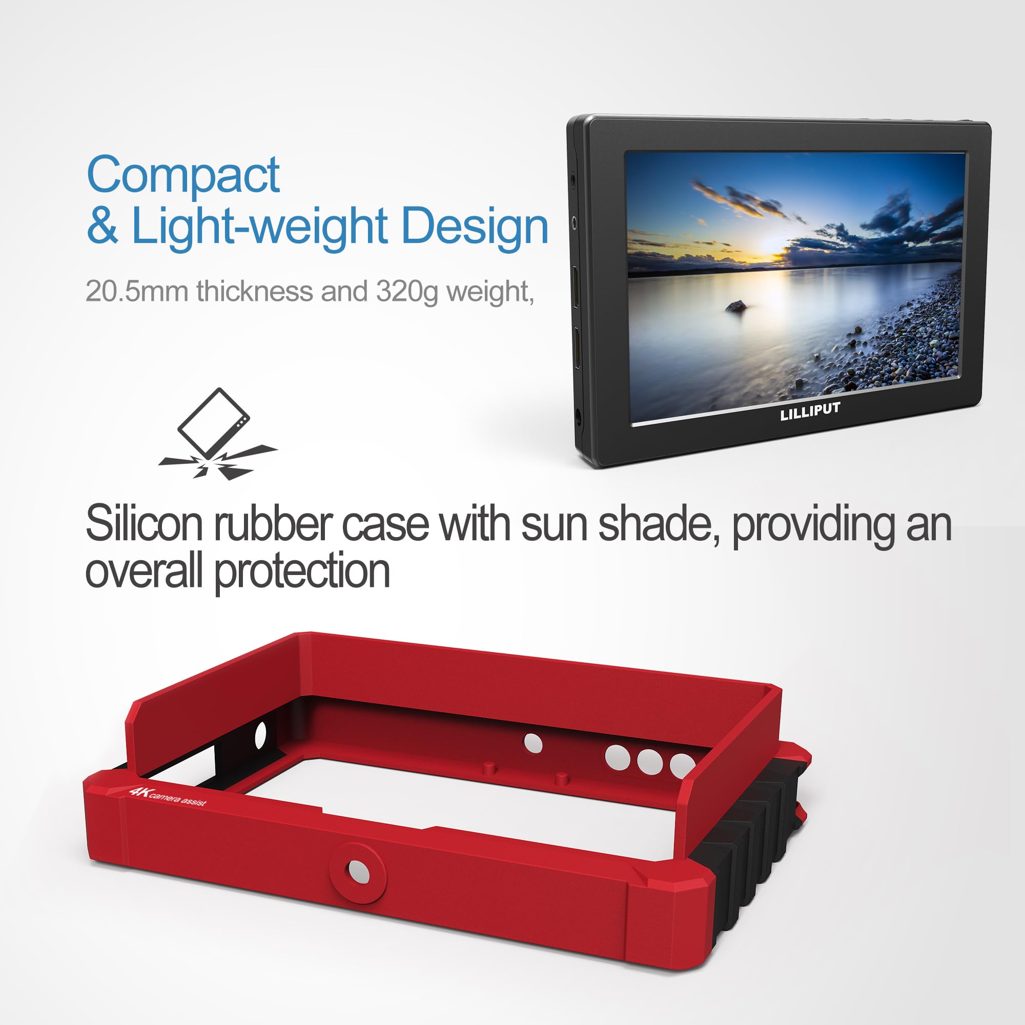 Lilliput A7S moniteur caméra 7" FHD SDI HDMI 4K