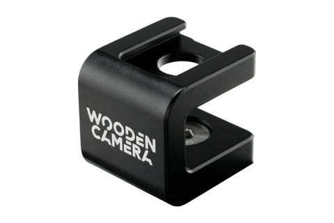 Wooden Camera Cold Shoe Riser Bracket 3/8" support sabot