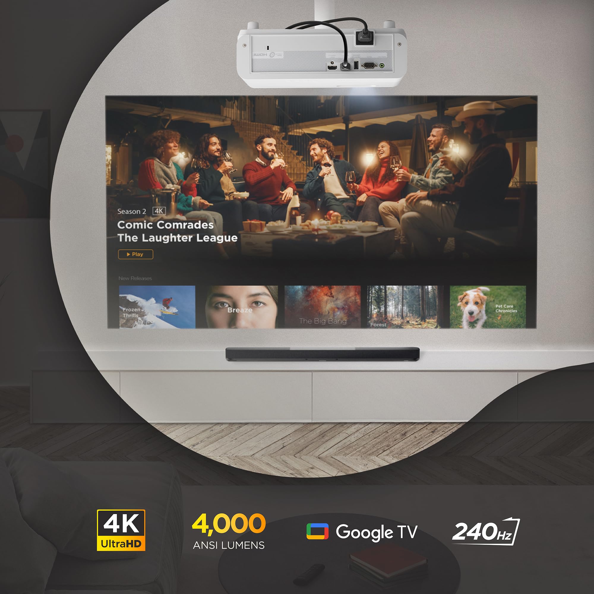 ViewSonic LX750-4K vidéoprojecteur laser 4K 4000 lm
