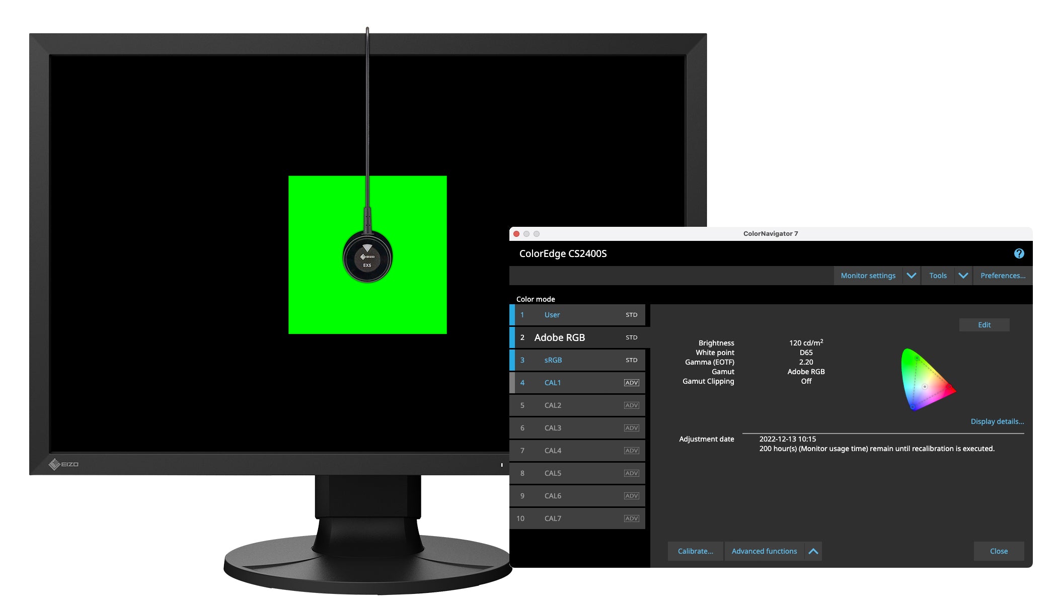 EIZO ColorEdge CS2400S moniteur 24 pouces photo calibration