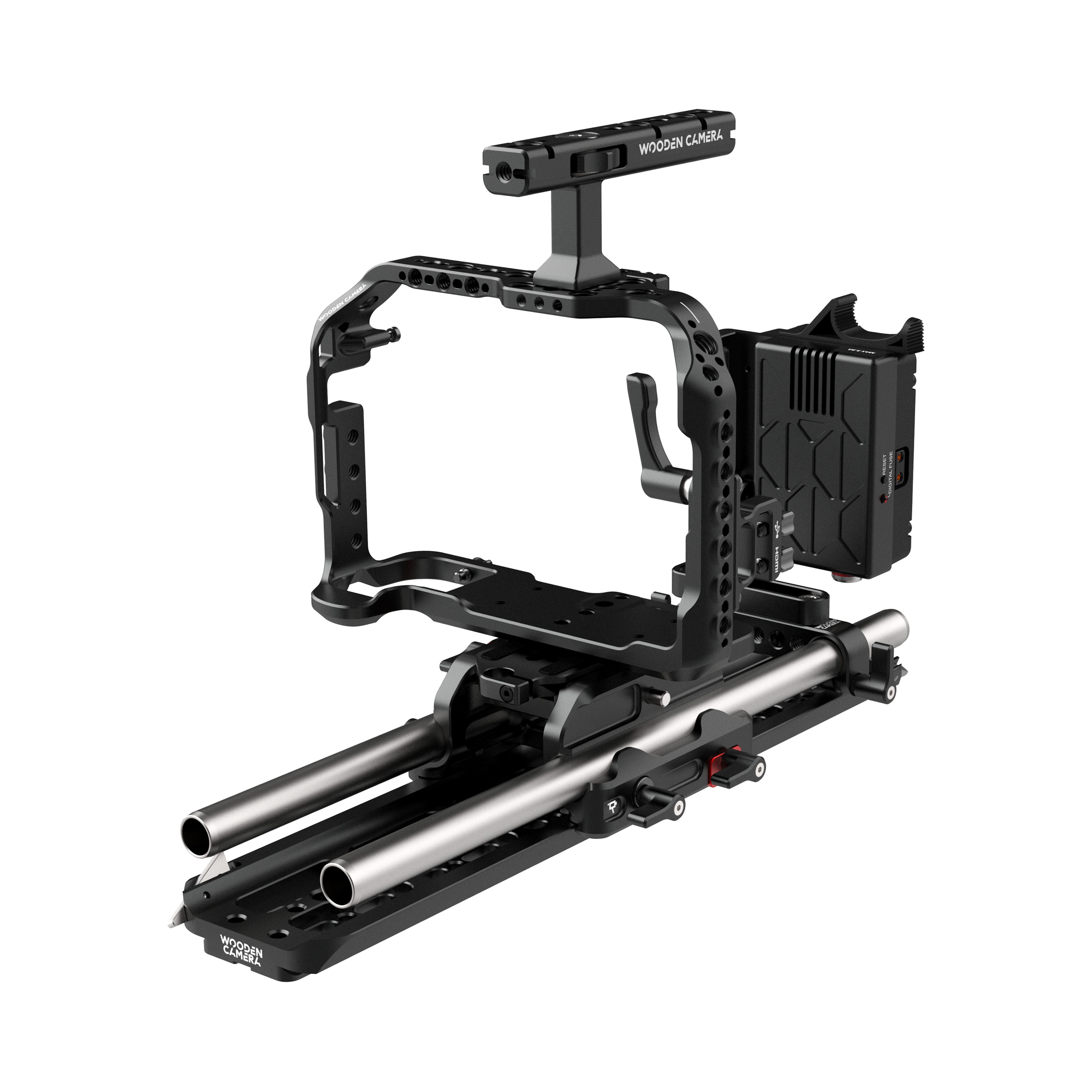 Wooden Camera GFX100S Kit Pro V-Mount cage accessoires