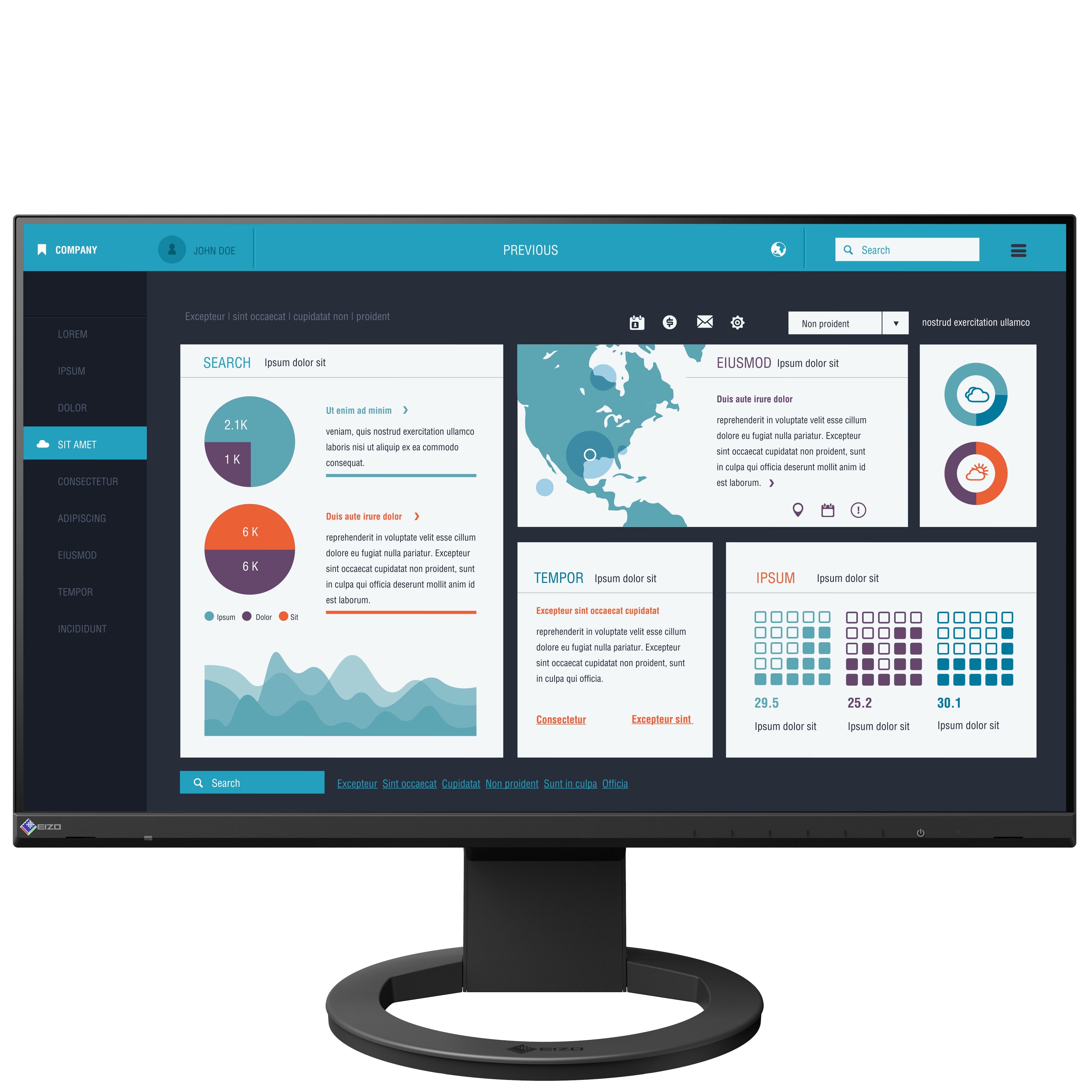 EIZO FlexScan EV2490 moniteur 24" noir bureautique