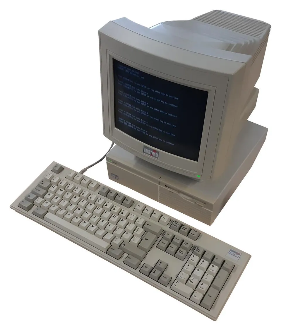 Amstrad Computer PC4000 PC4386 ordinateur de bureau écran 8 pouces