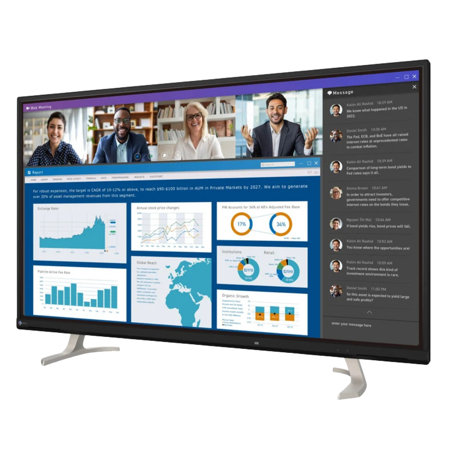 EIZO FlexScan EV4340X moniteur 42,5" 4K UHD Noir