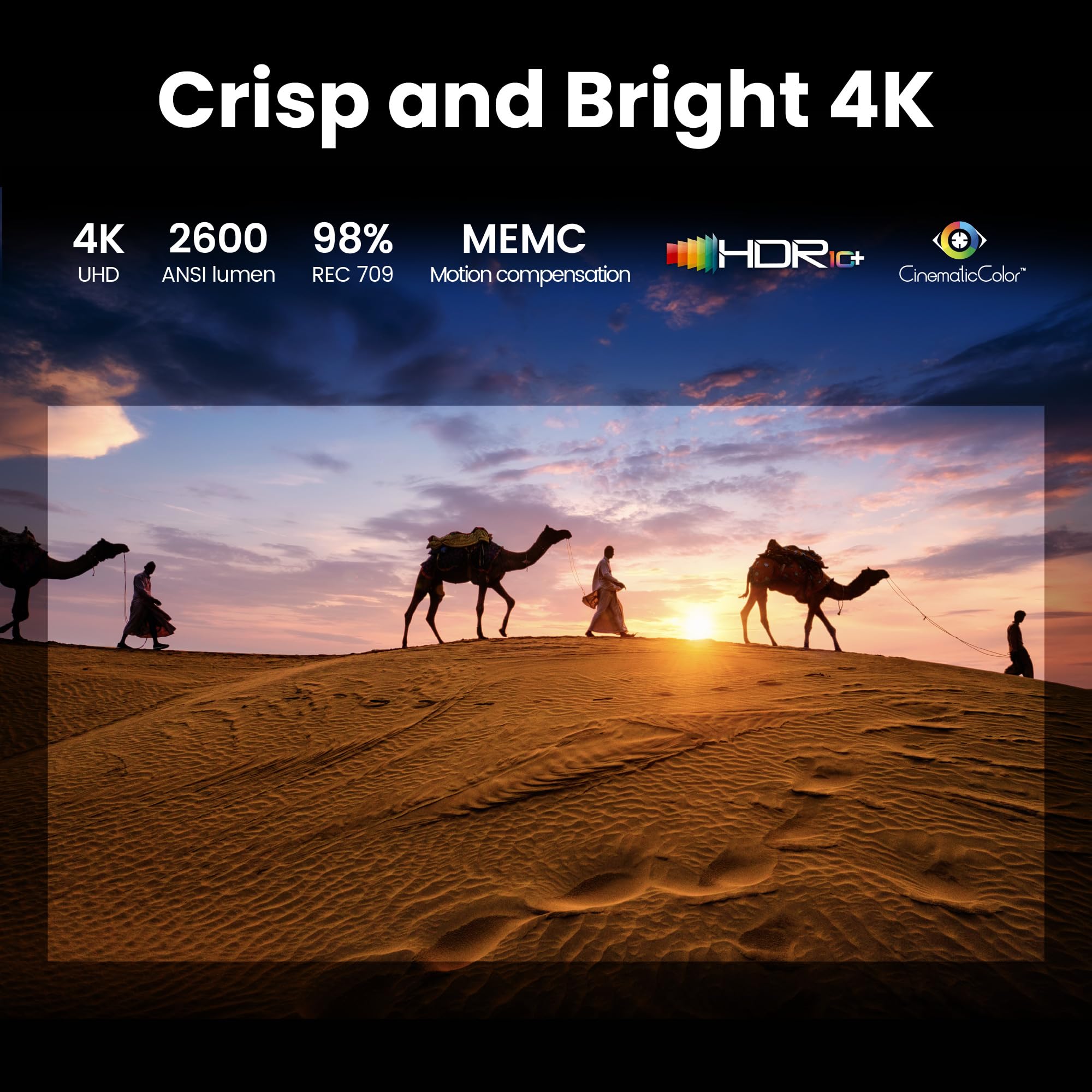 BenQ GP520 vidéoprojecteur 4K HDR Google TV 2600lm