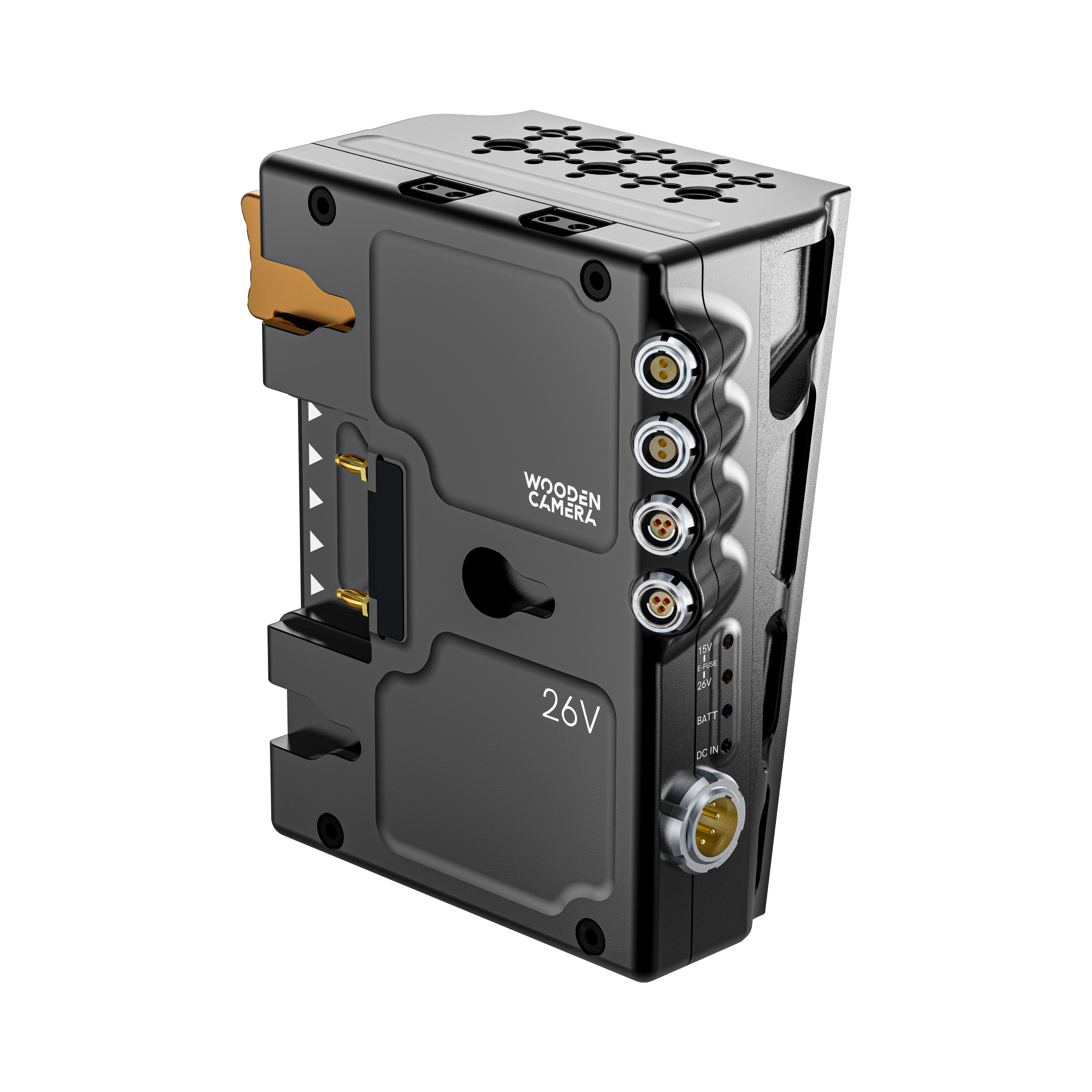 Wooden Camera Power D-Box Blackmagic URSA Cine platine Gold Mount