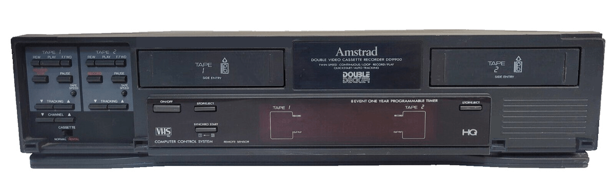 Amstrad DD9900 magnétoscope VHS double deck DD9904