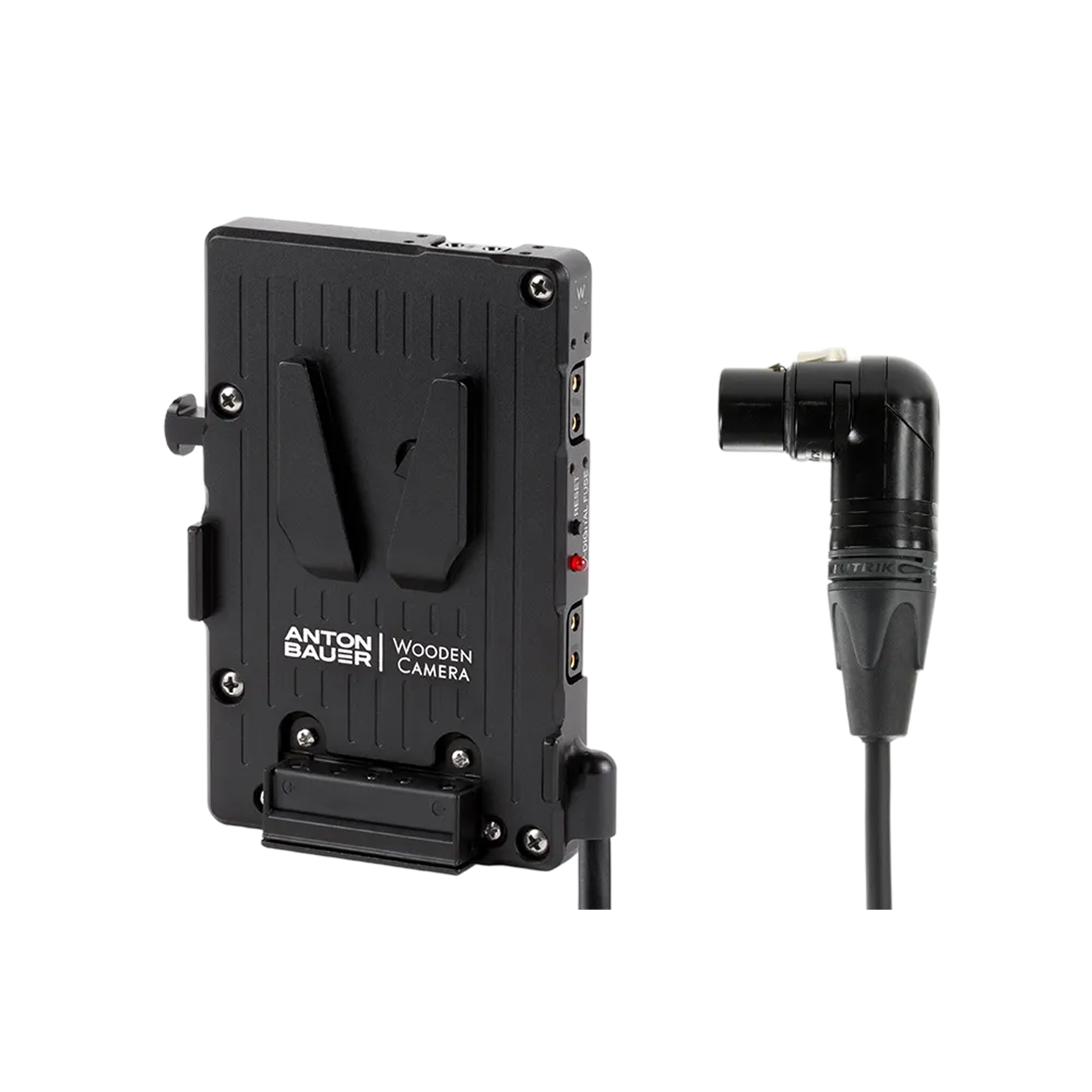 Wooden Camera WC Pro V-Mount 4pin XLR plaque batterie