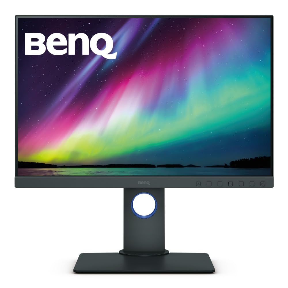 BenQ SW242Q Moniteur Photo 24,1" 2K Adobe RGB USB-C 90W
