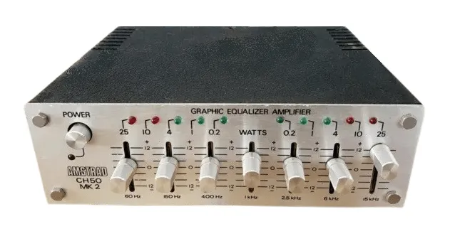 Amstrad Audio CH50 égaliseur ampli auto + enceintes
