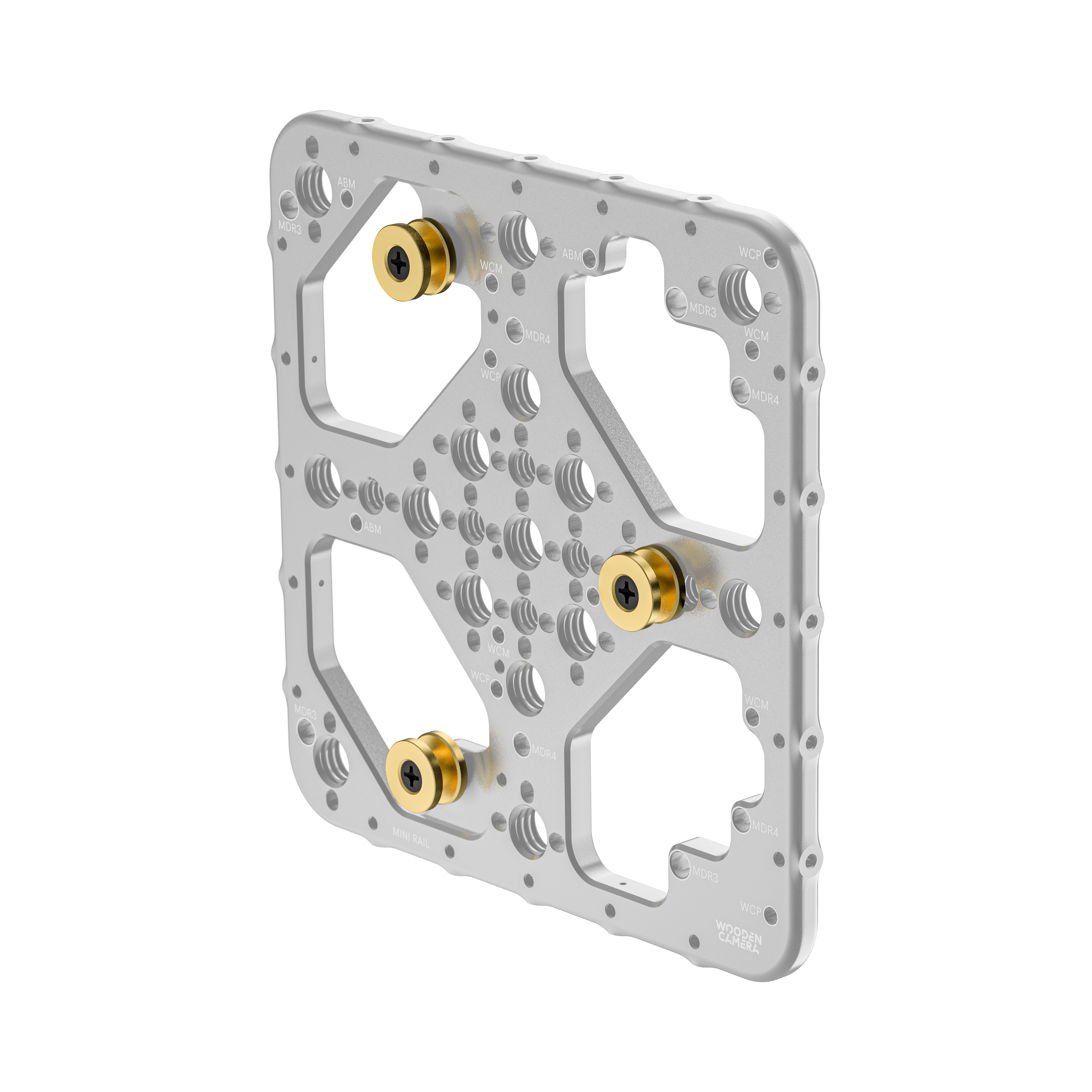 Wooden Camera Power Gold Mount Stud plots x3 batterie