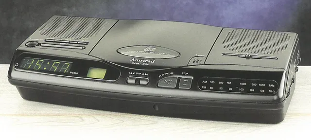 Amstrad CDR250 radio-réveil CD gamme Clock Radio