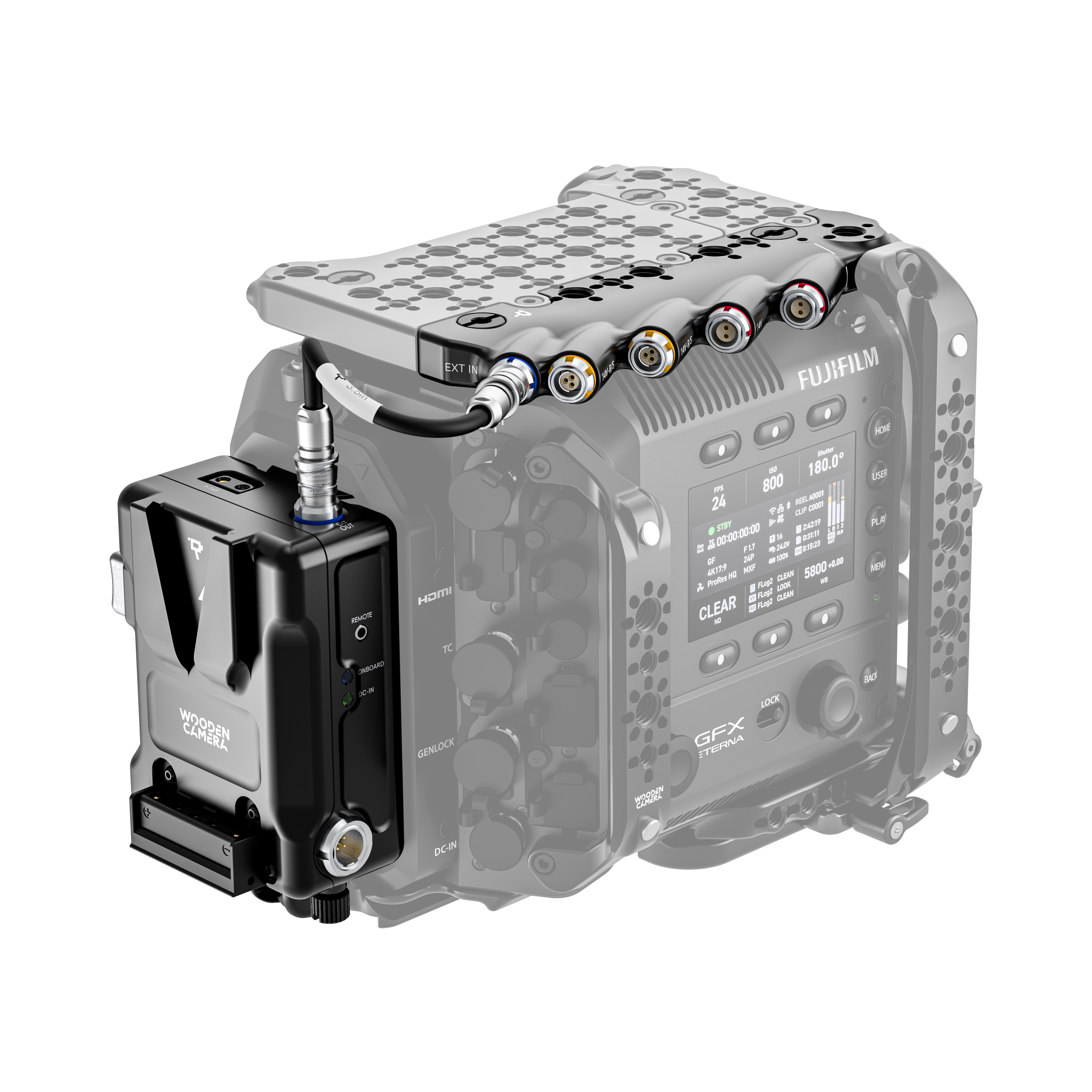 Wooden Camera D-Box Fujifilm GFX Eterna 55 bloc V-Mount