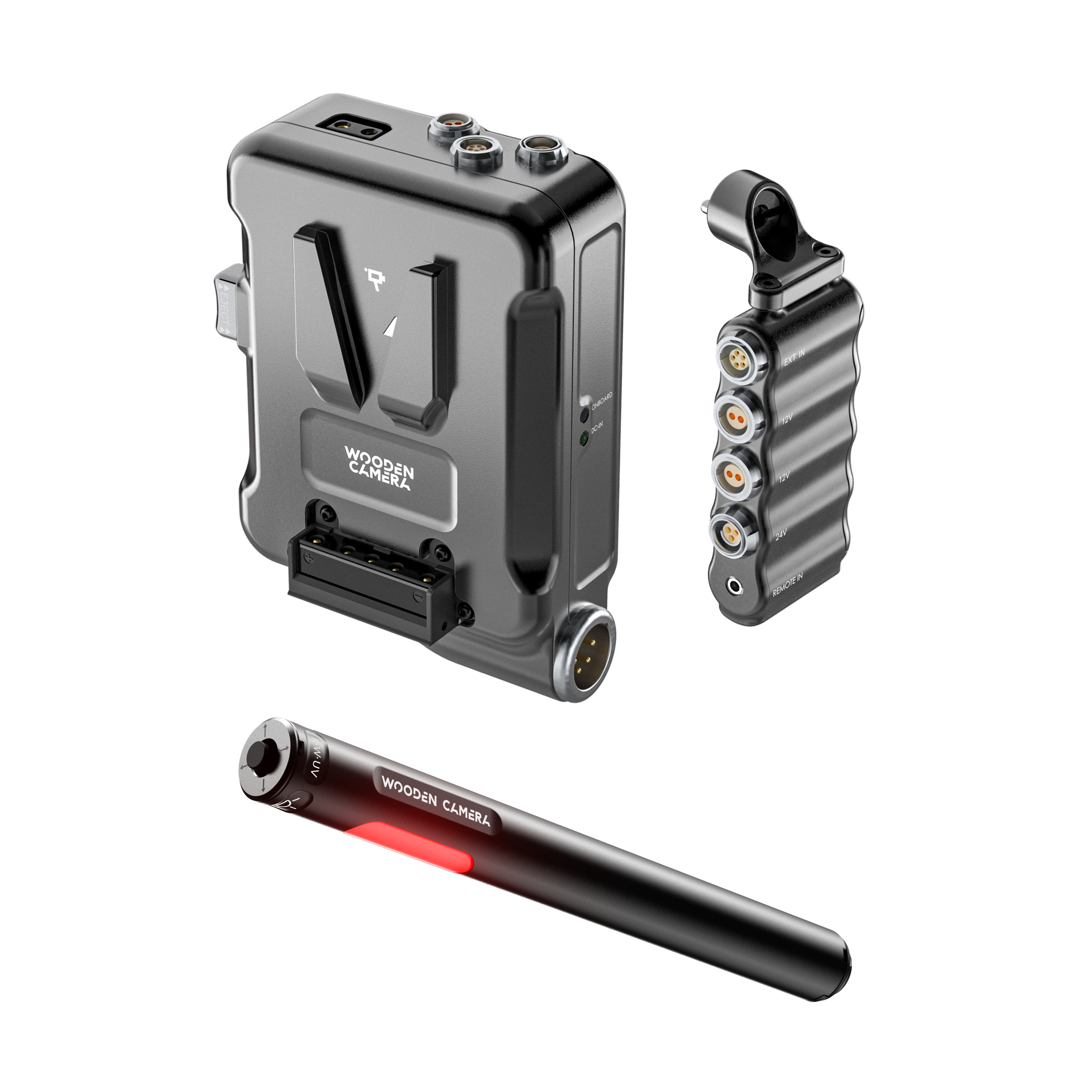 Wooden Camera BURANO D-Box B-Box bundle V-Mount + lampe