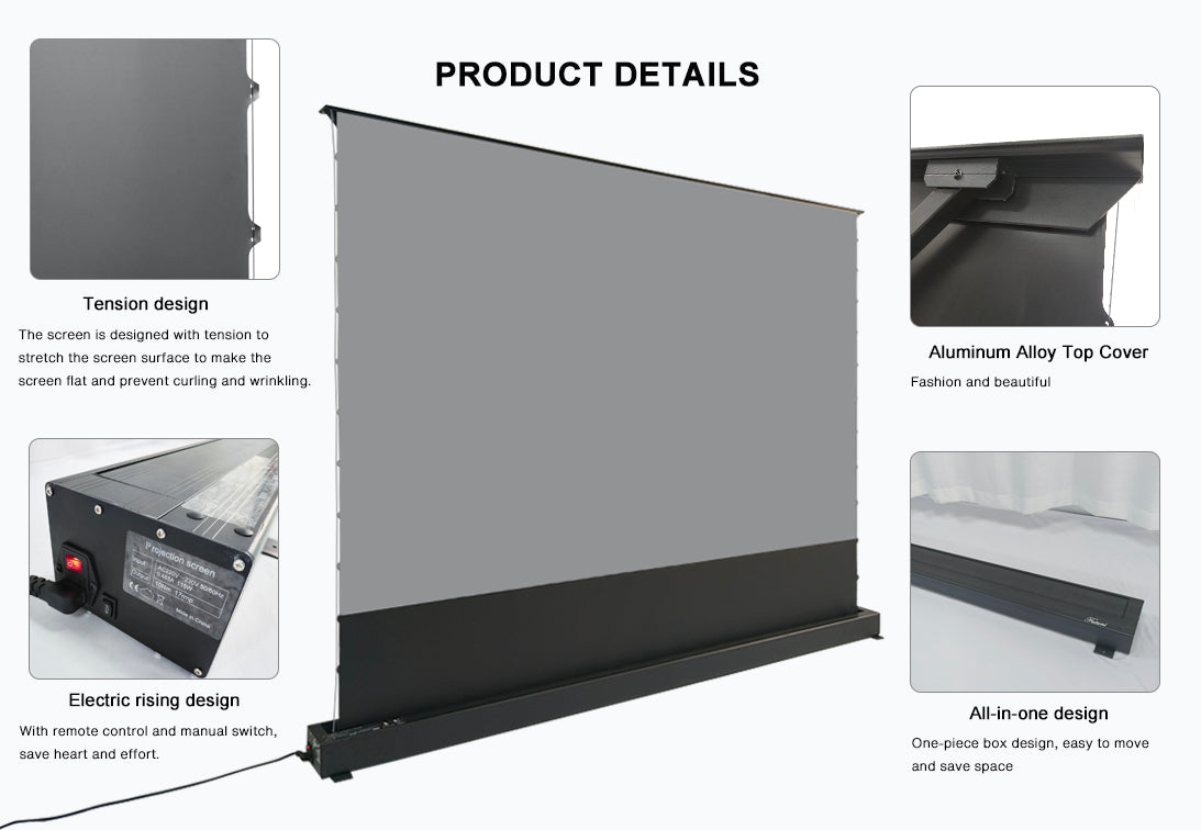 Wemax Projector Screen écran de projection 120" UST ALR motorisé
