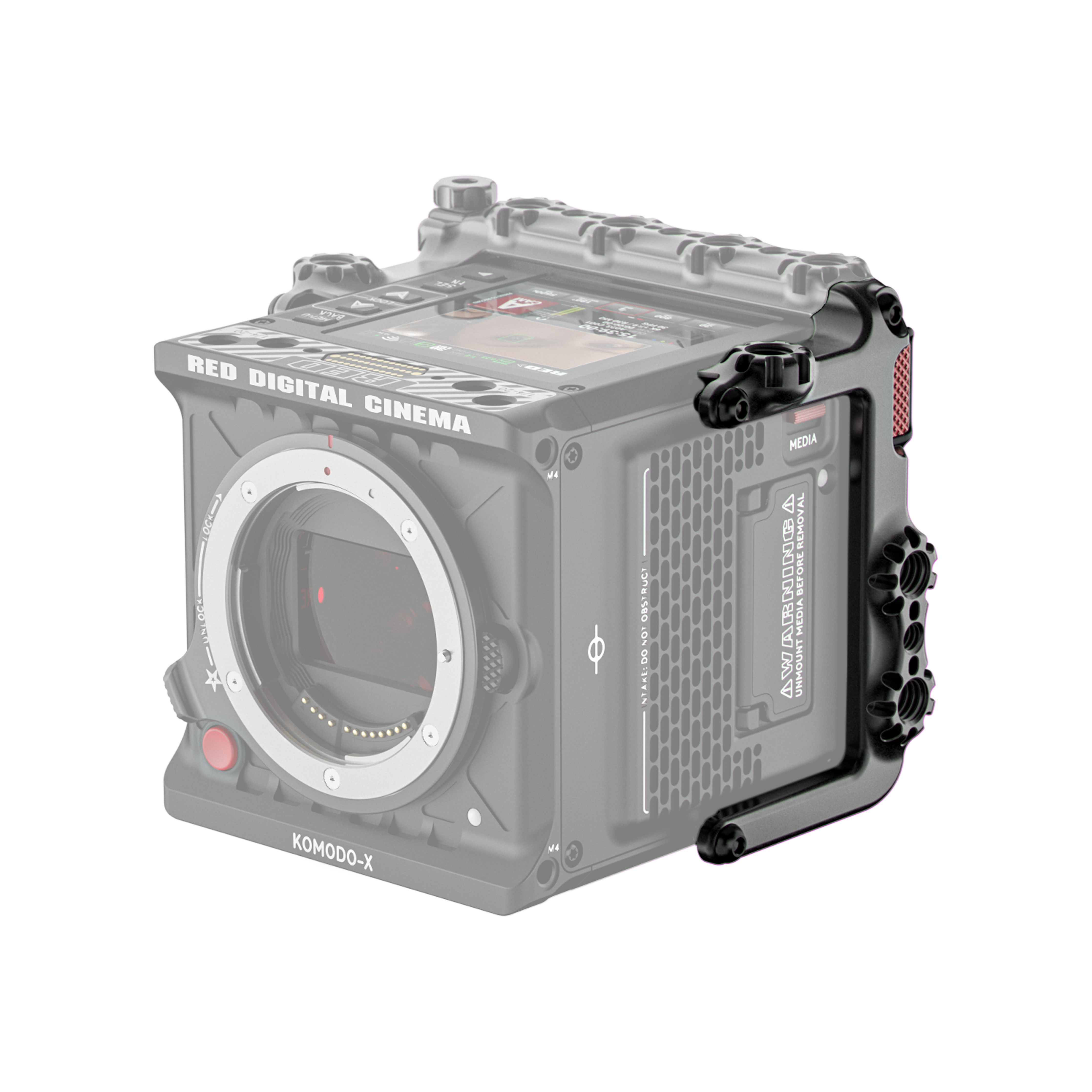 Wooden Camera Cages Rear Cage Left RED KOMODO-X Cage