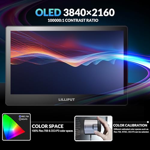 Lilliput A13 moniteur OLED 4K 13,3" Quad-Split SDI HDMI