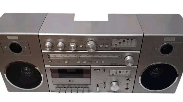AMSTRAD 8080 mini chaîne hi-fi enceintes détachables 1982