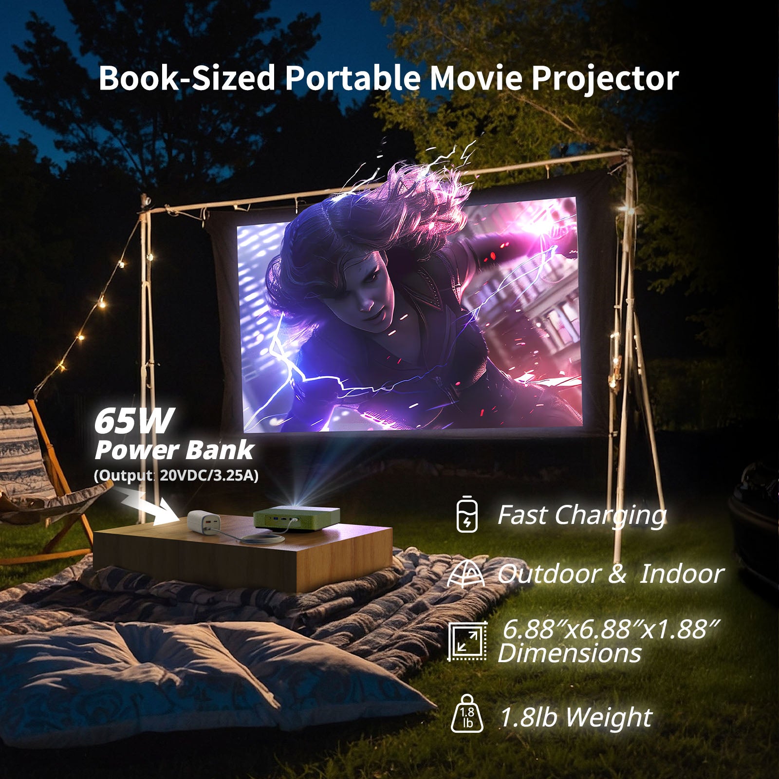Wemax S5 vidéoprojecteur laser 1080P Netflix portable