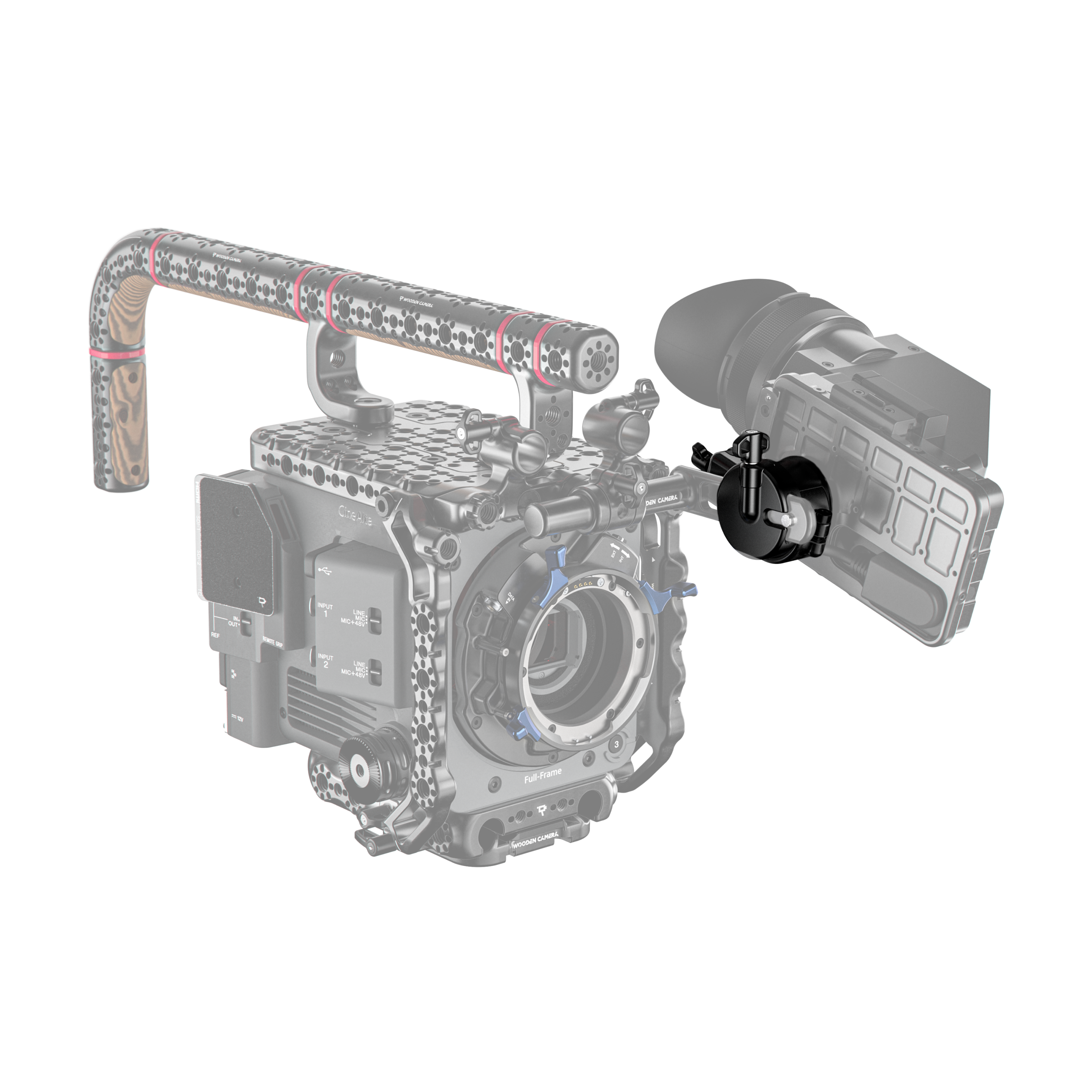 Wooden Camera Support EVF Rail Swivel Clamp Burano