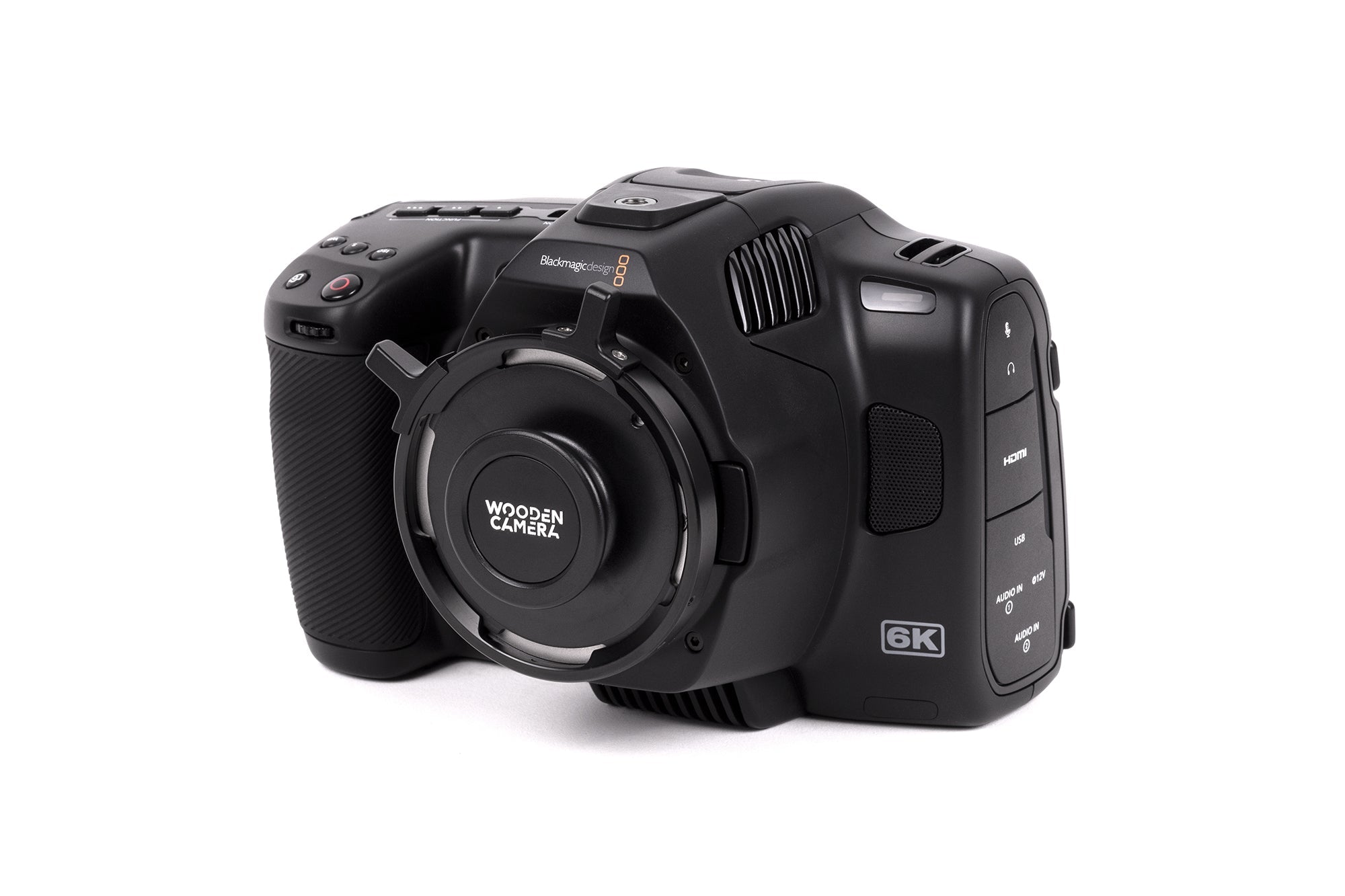 Wooden Camera PL Mount BMPCC 6K kit modification monture inox