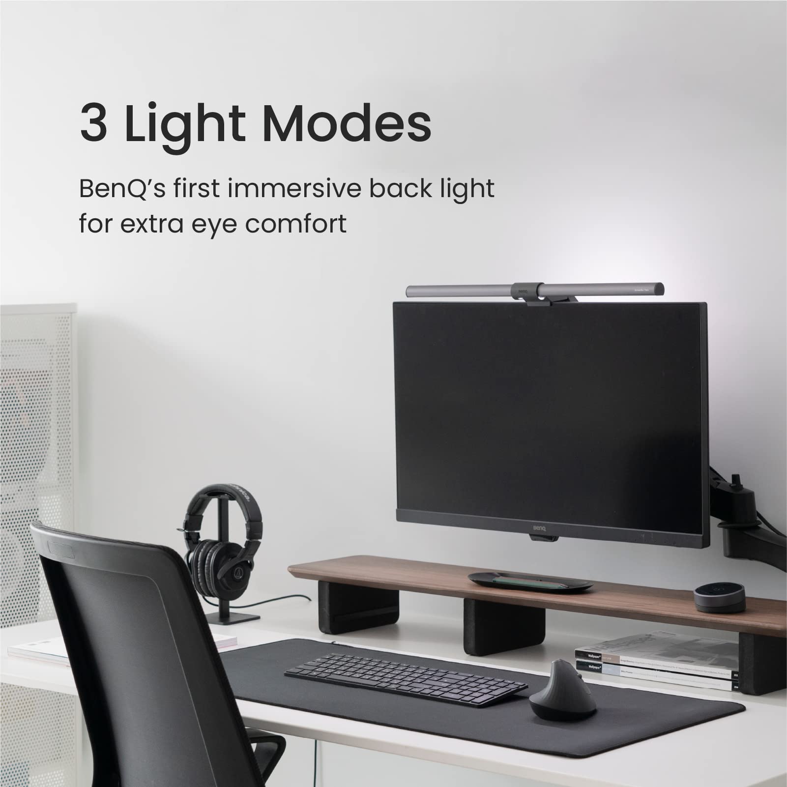 BenQ ScreenBar Halo barre écran sans fil 3 modes sans reflet