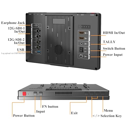 Lilliput Q10-12G 10,1" Moniteur 12G-SDI 1500 nits HDR