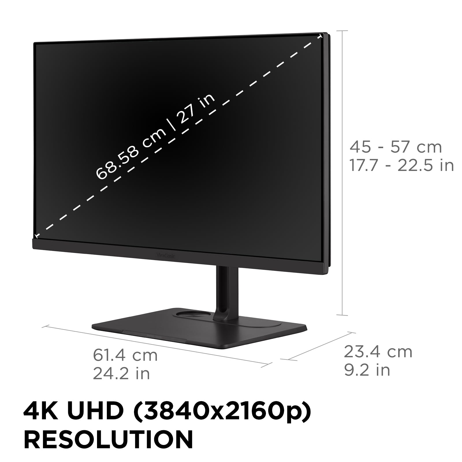 ViewSonic VP2776T-4K moniteur pro 27 pouces 4K Thunderbolt
