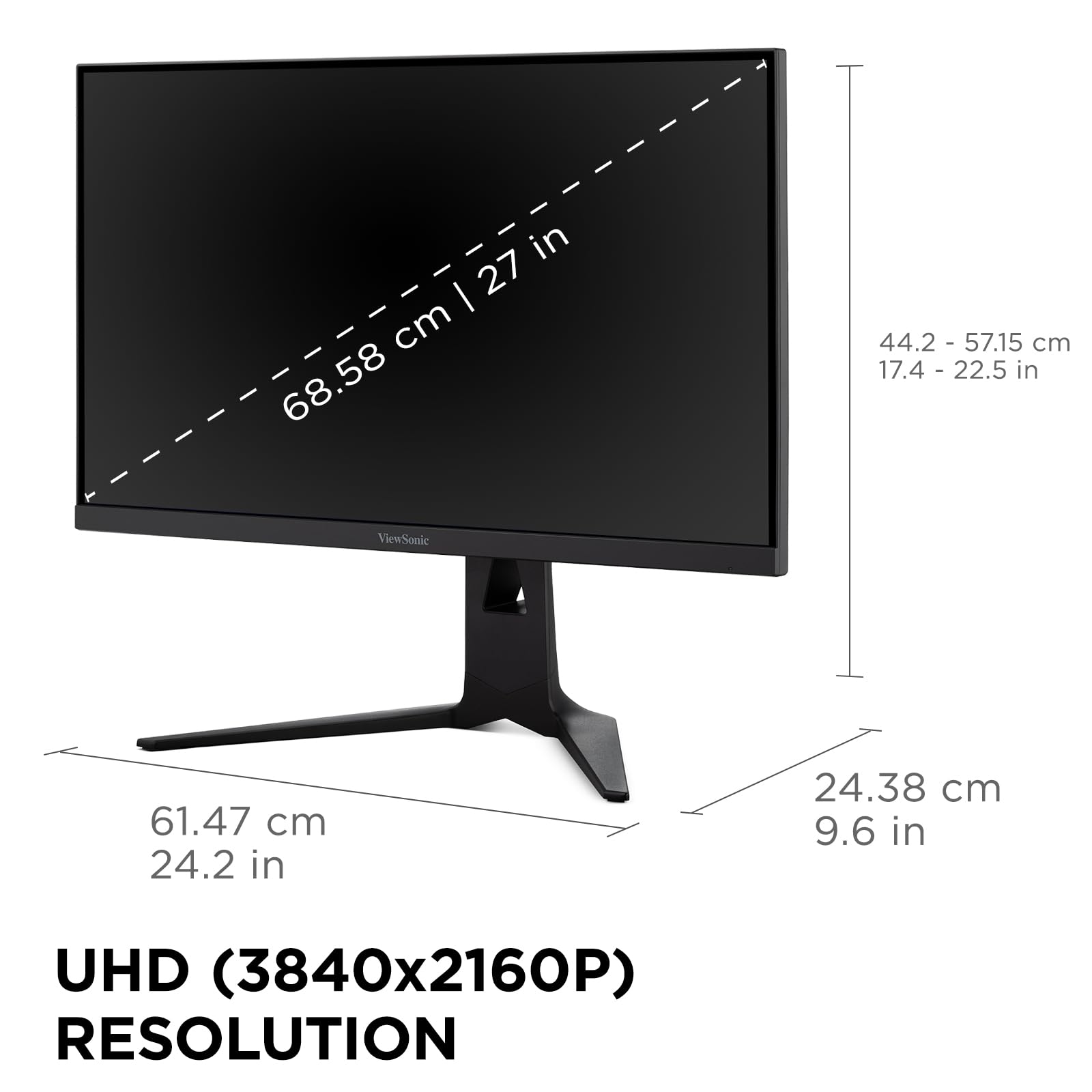 ViewSonic XG275D1-4K Écran gamer 27" 4K 160Hz / FHD 320Hz