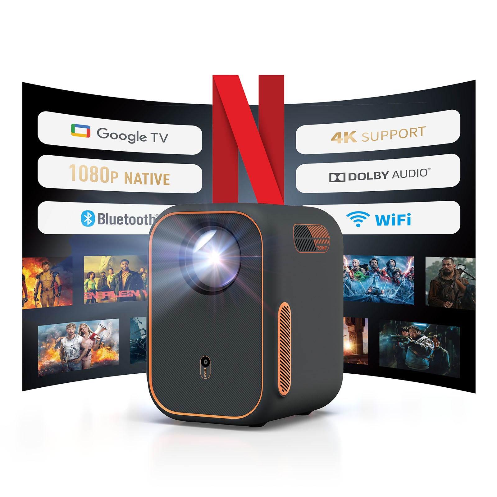 Wemax VP01 vidéoprojecteur Google TV 1080P Netflix
