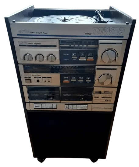 Amstrad Audio TS51 TS55 Chaîne Stéréo Tour avec Enceintes